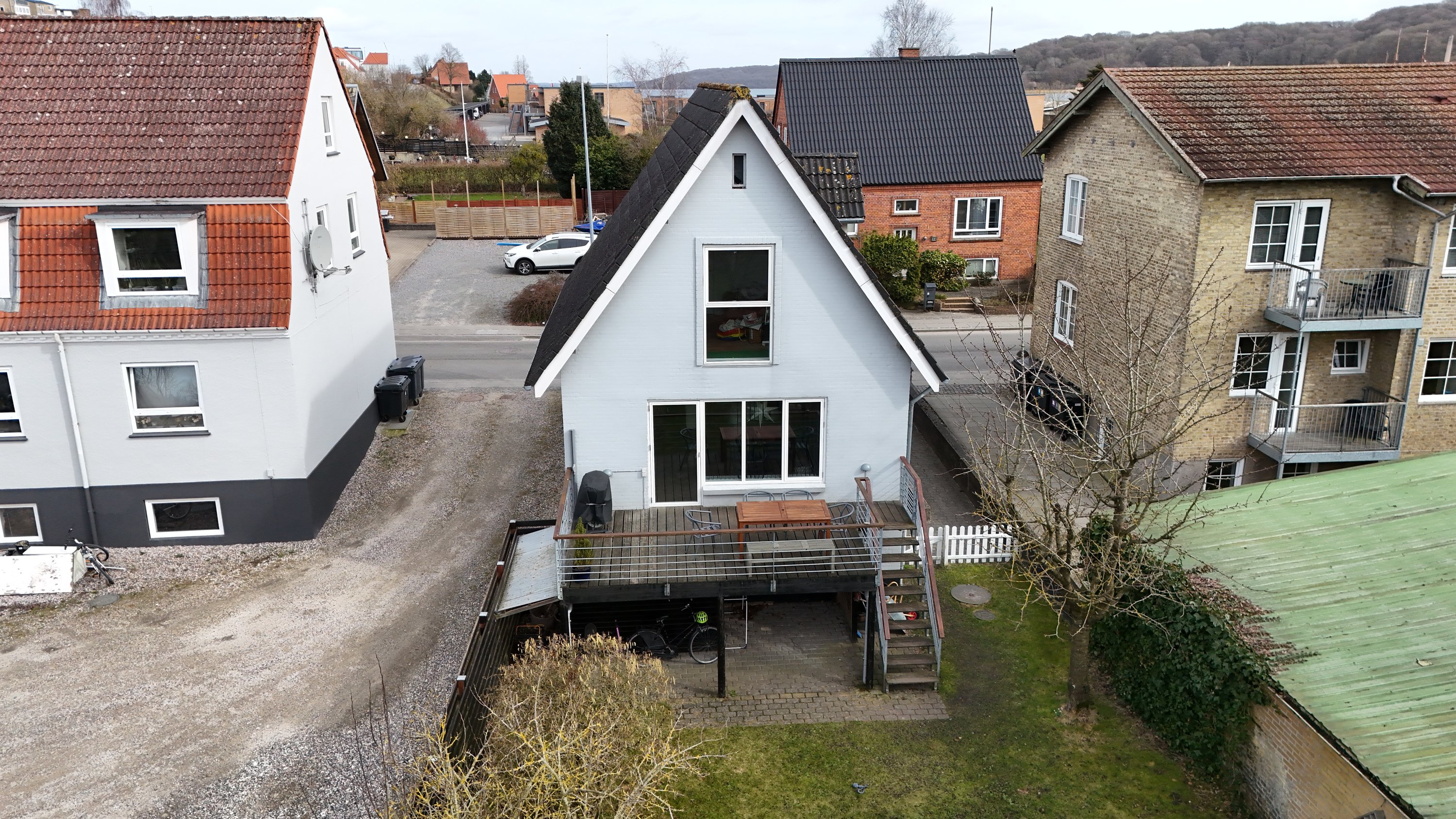 Fremhævet drone billede i fuldskærmstilstand. Billede af Horsøvej 15, 9500 Hobro