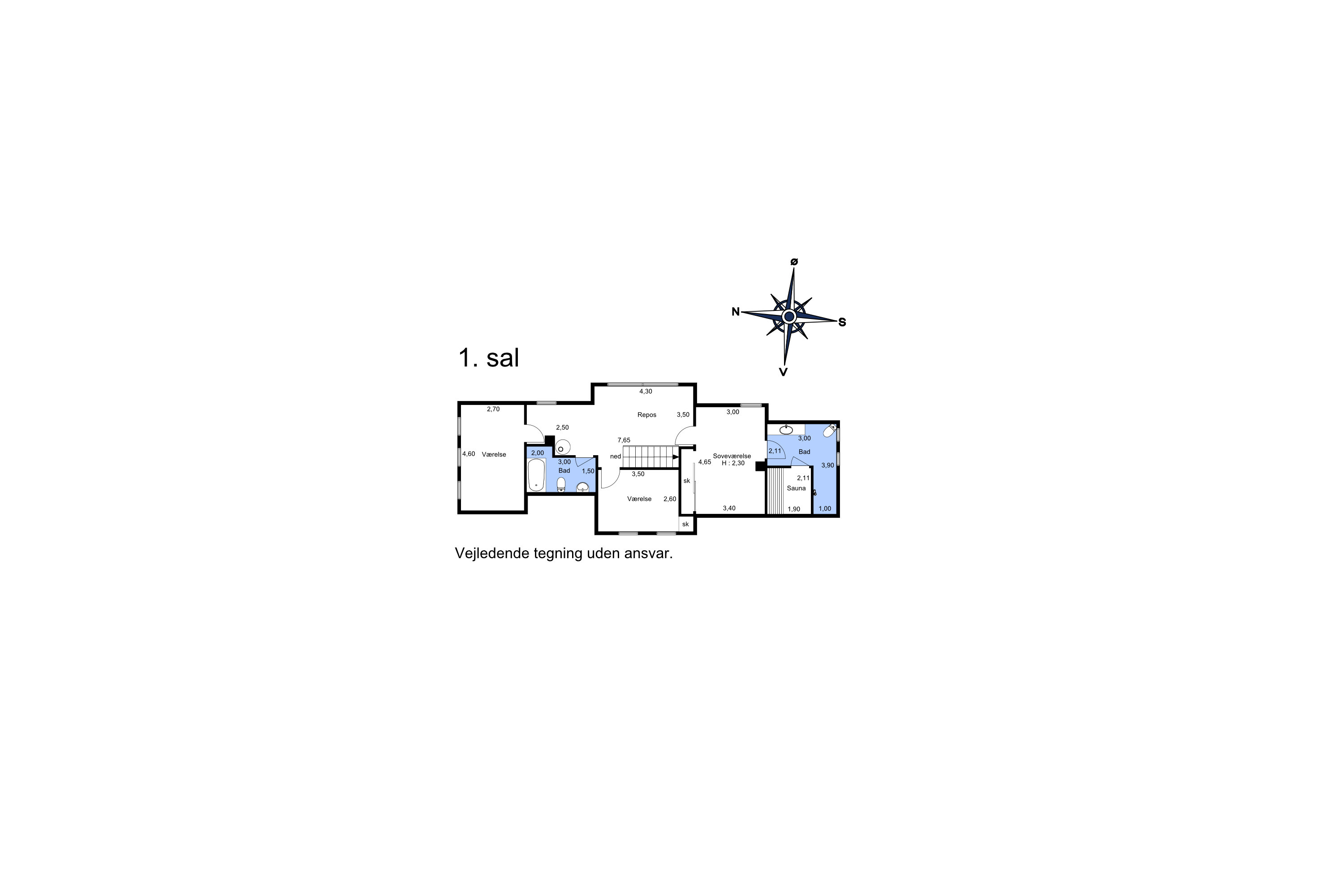 Plantegninger billede af Bøsørevej 64, Revsøre, 5874 Hesselager