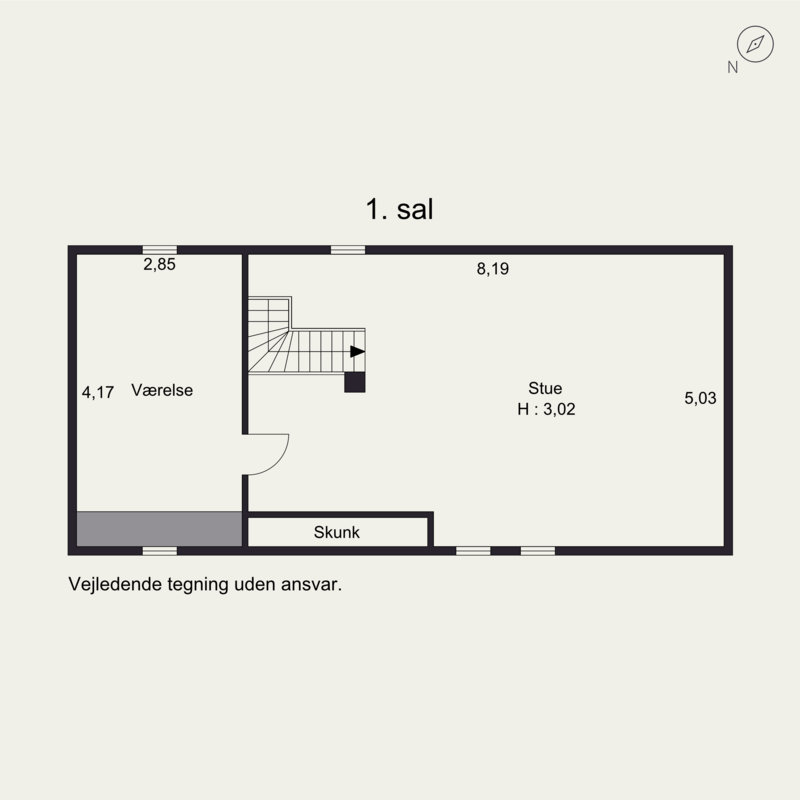 Plantegninger billede af Rosensgade 82, 1., 8300 Odder