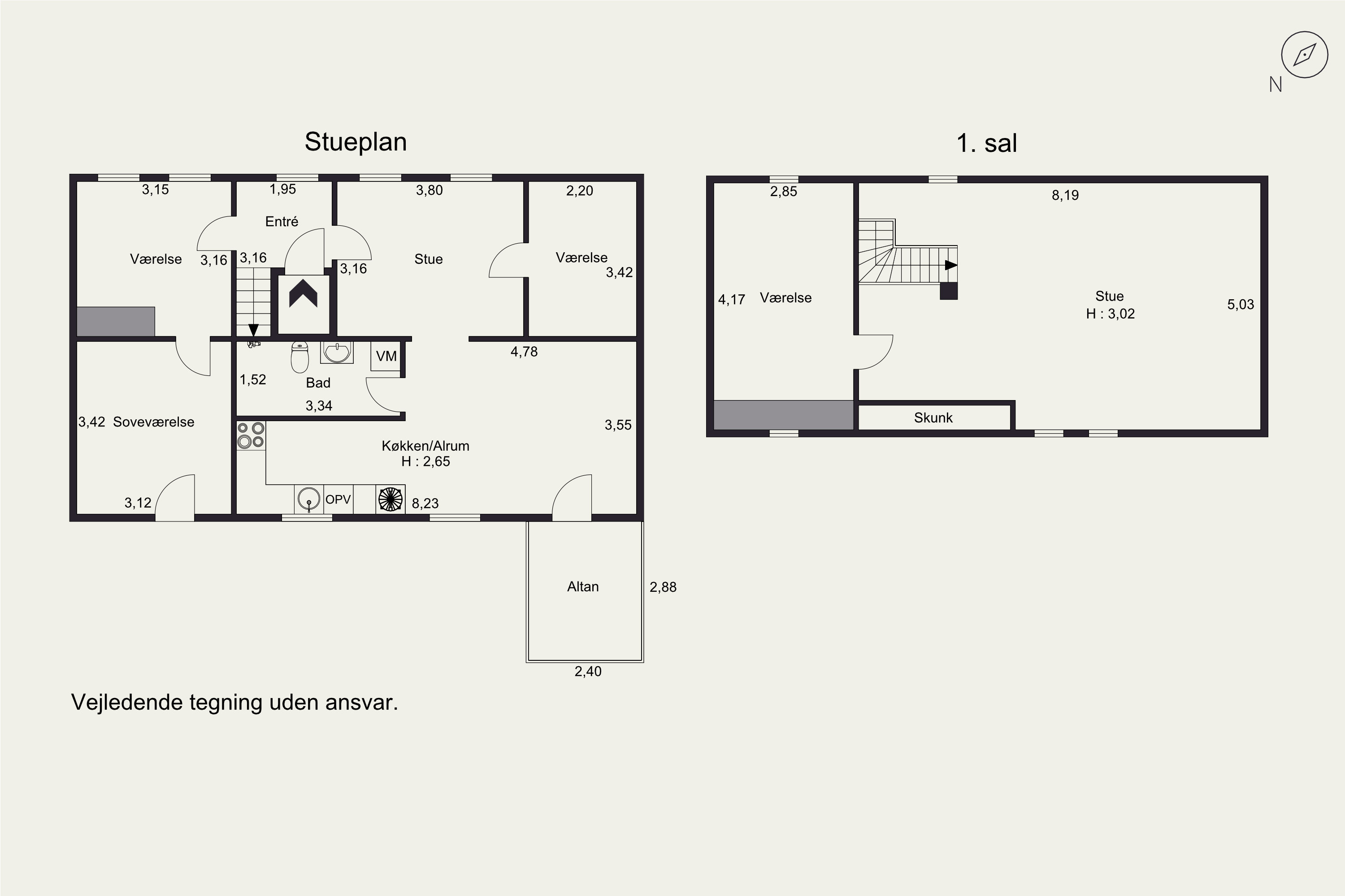 Plantegninger billede af Rosensgade 82, 1., 8300 Odder