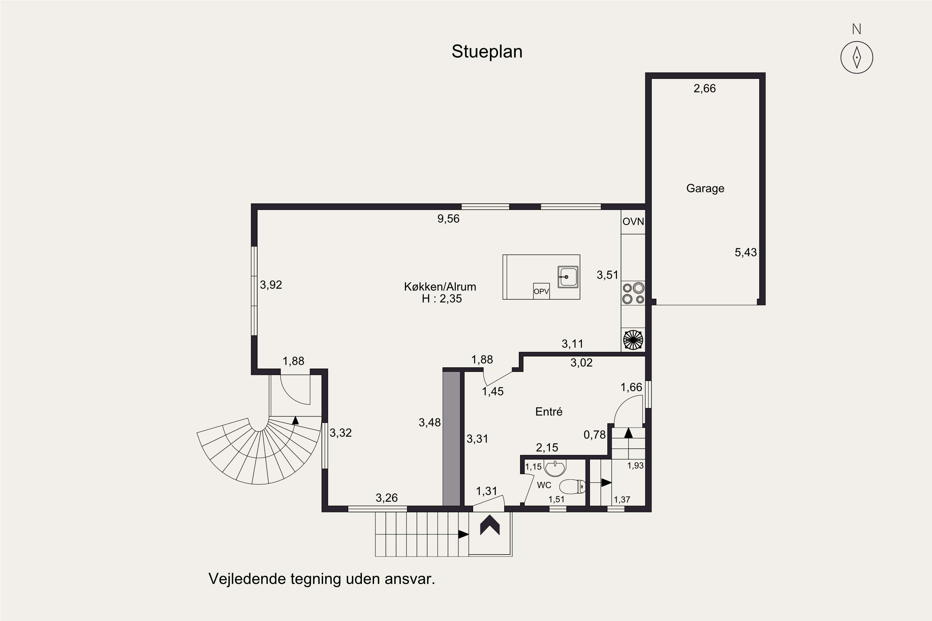 Plantegninger billede af Kikkenborgvej 54A, 6000 Kolding