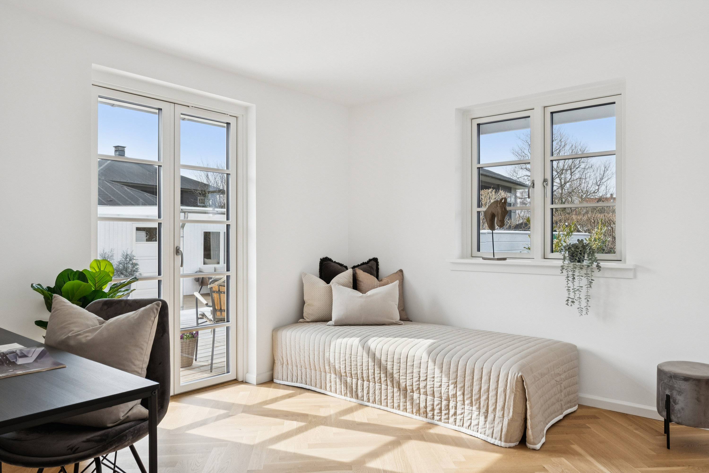 Fremhævet soveværelse billede i fuldskærmstilstand. Billede af Peter Olsens Vej 2G, 3100 Hornbæk