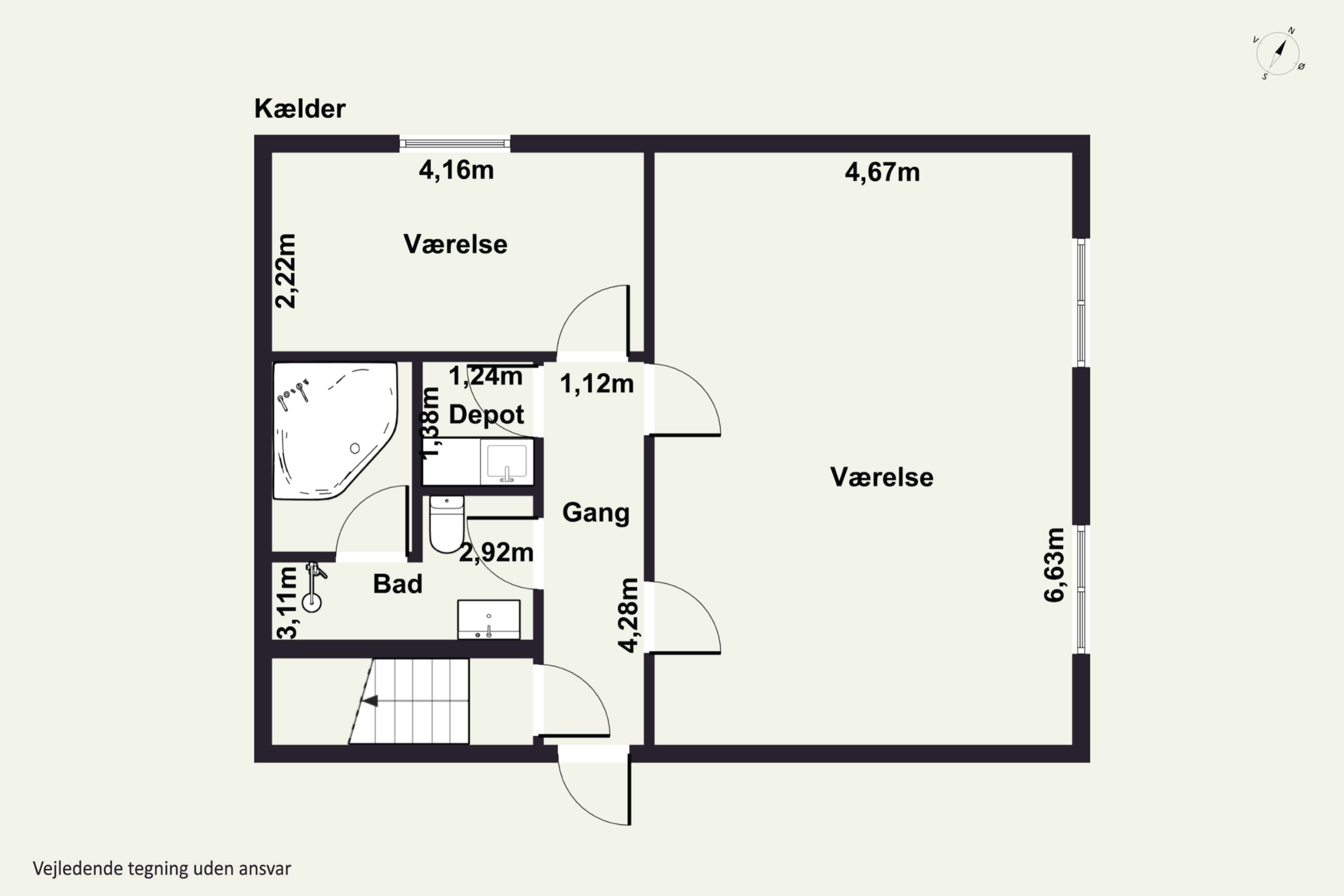 Plantegninger billede af Hørlycks Alle 12C, 7200 Grindsted