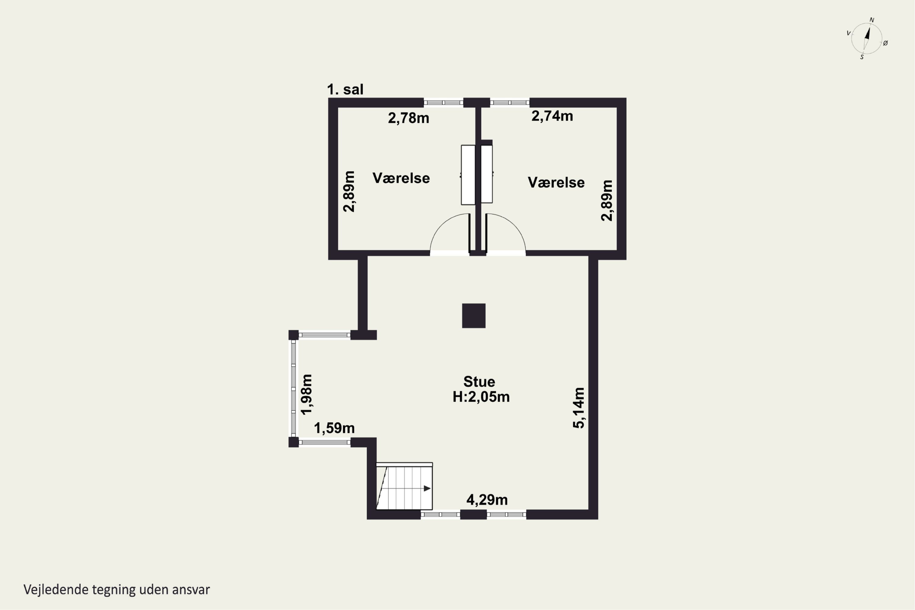 Plantegninger billede af Vesterhavsgade 75, Vorupør, 7700 Thisted
