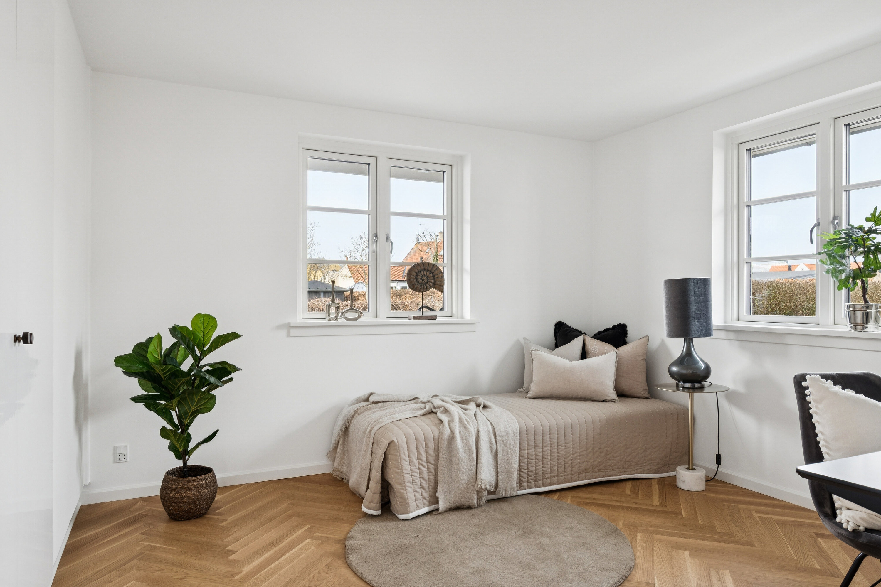 Fremhævet soveværelse billede i fuldskærmstilstand. Billede af Peter Olsens Vej 2G, 3100 Hornbæk