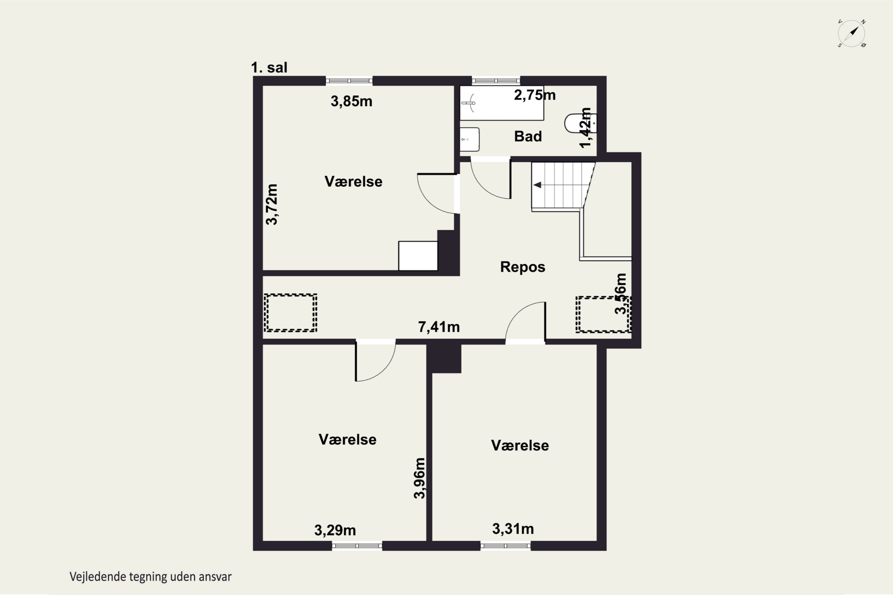 Plantegninger billede af Byvolden 9, 4000 Roskilde