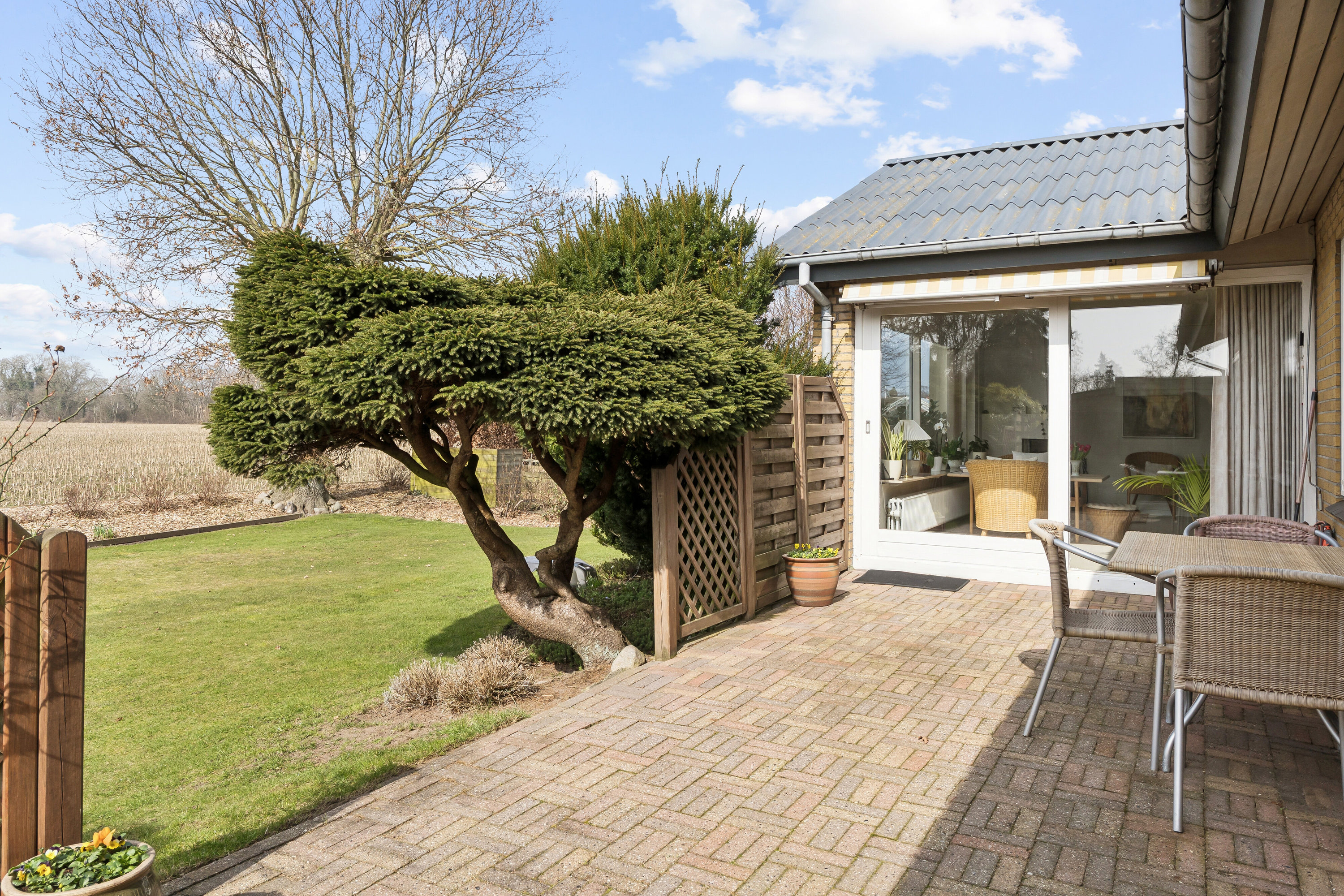 Fremhævet set fra haven billede i fuldskærmstilstand. Billede af Fornbyvej 12, 6330 Padborg