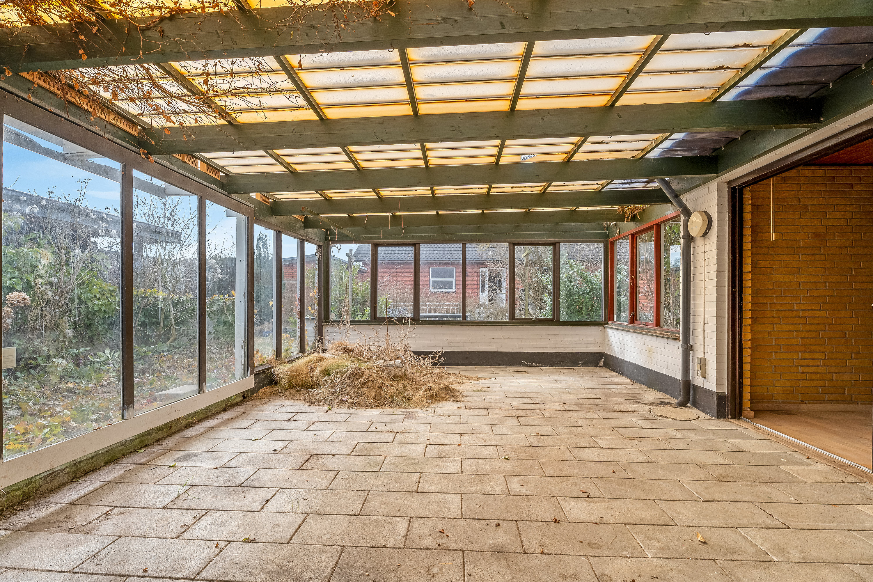 Fremhævet overdækket terrasse billede i fuldskærmstilstand. Billede af Dunmosevej 2, 4960 Holeby