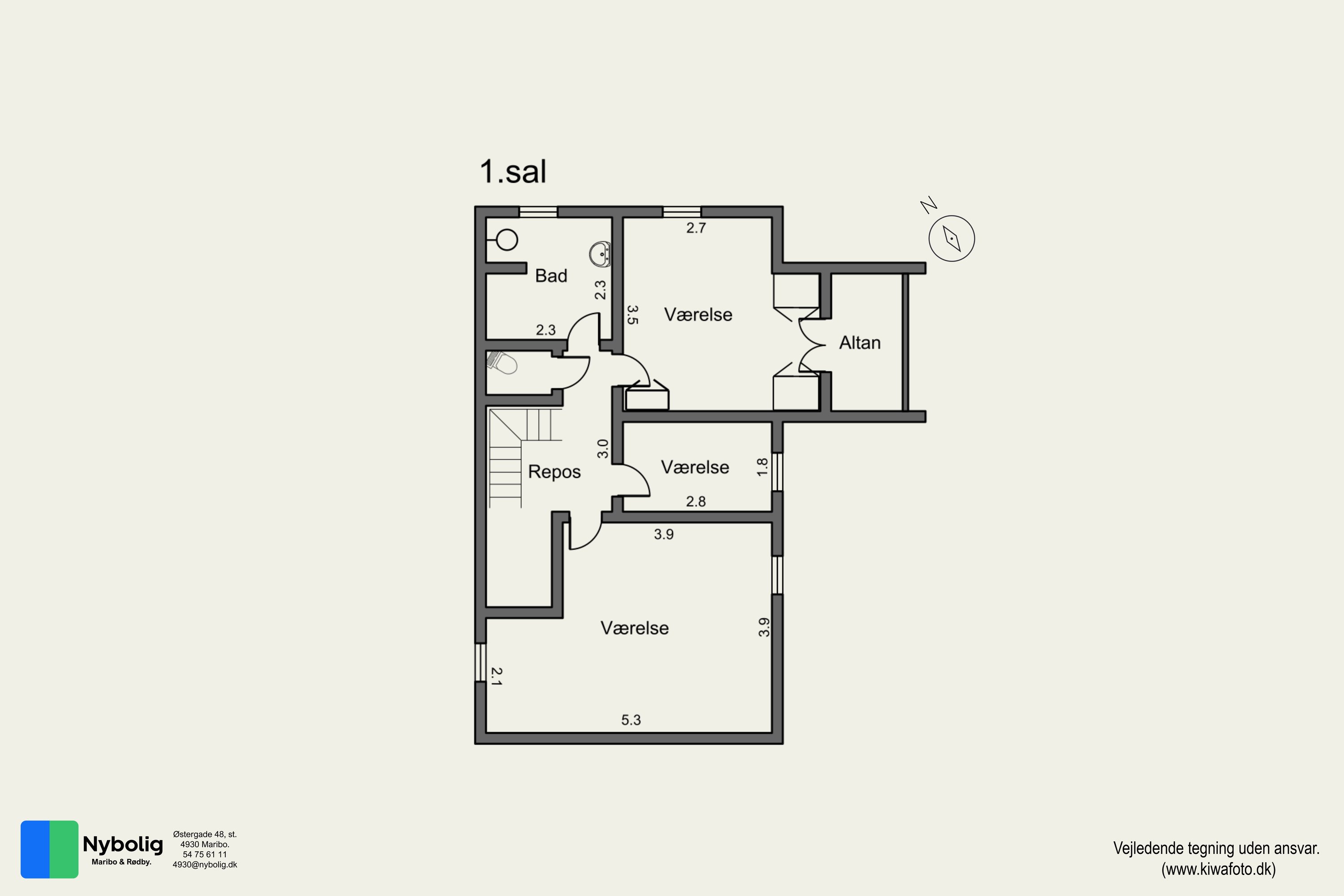 Plantegninger billede af Refshalevej 77, 4930 Maribo