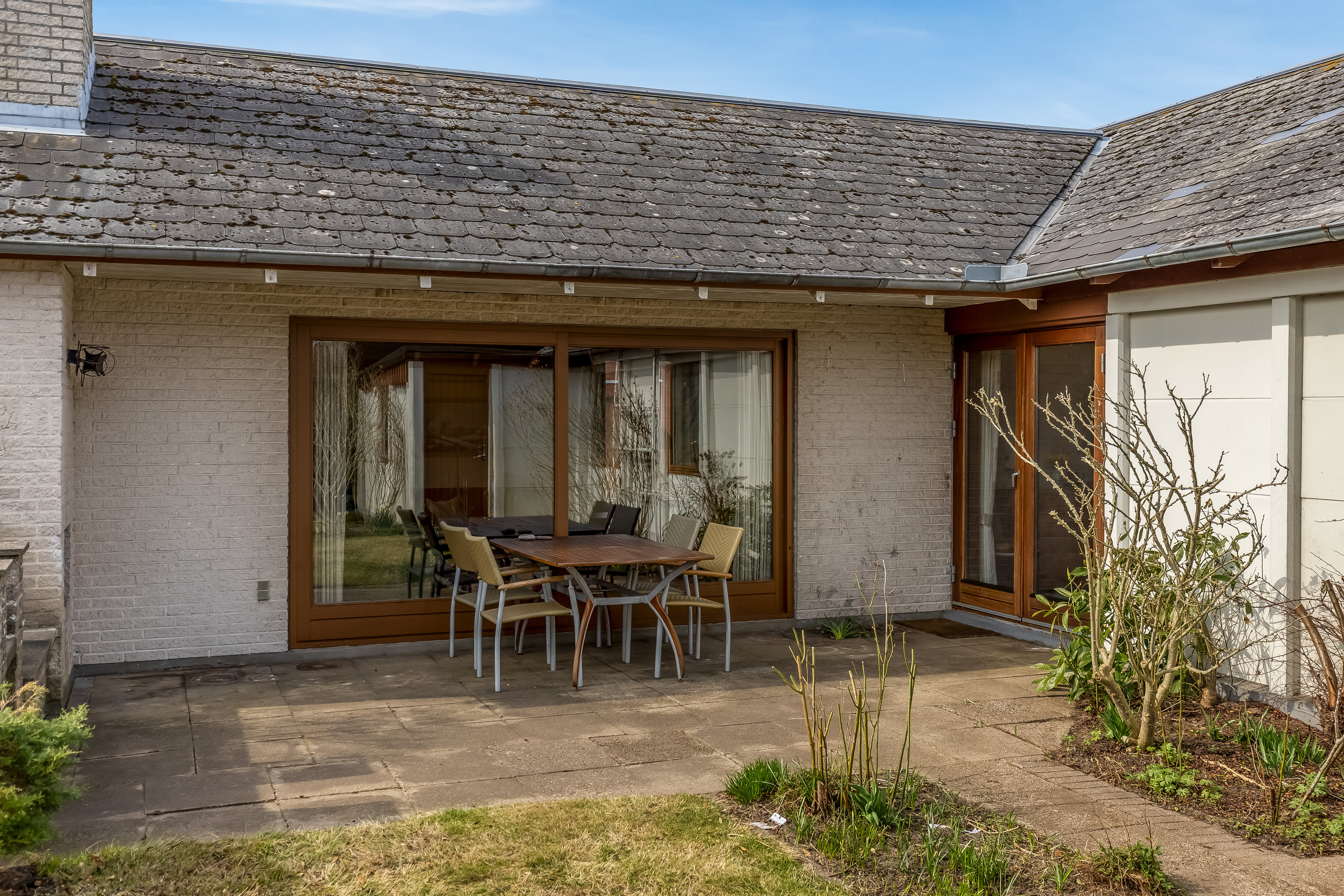 Fremhævet overdækket terrasse billede i fuldskærmstilstand. Billede af Margrethevej 14, 6270 Tønder