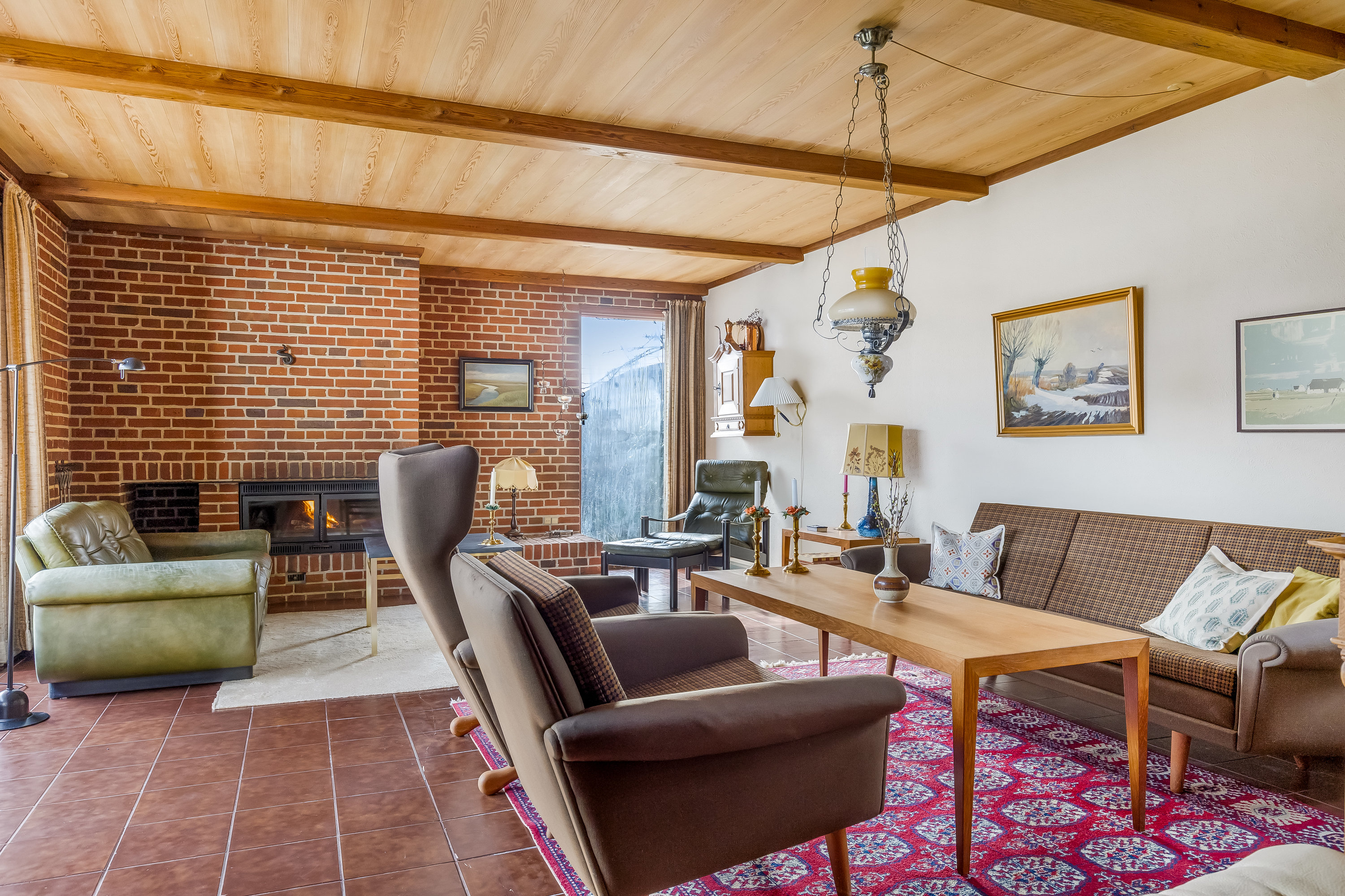 Fremhævet stue billede i fuldskærmstilstand. Billede af Margrethevej 14, 6270 Tønder