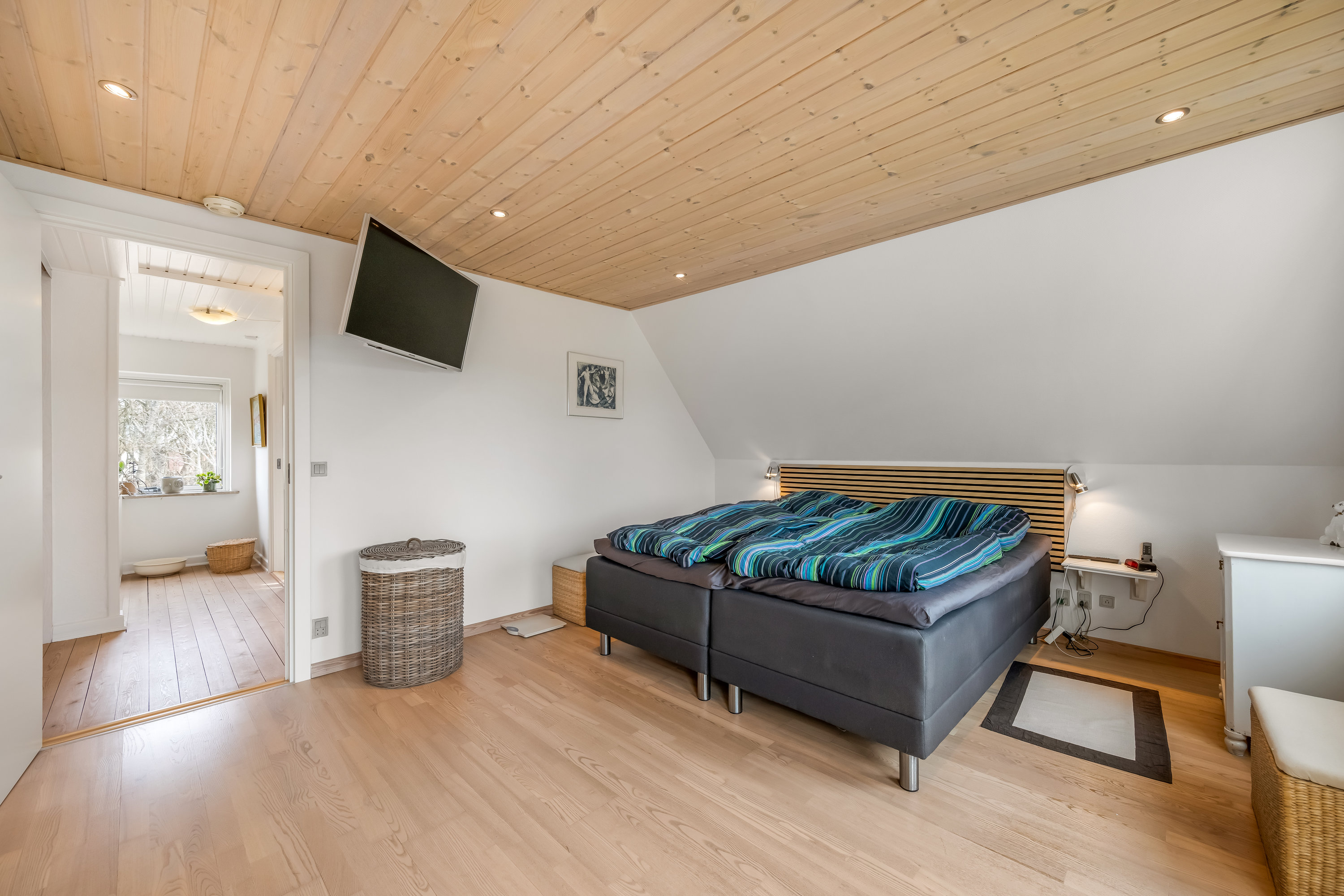 Fremhævet soveværelse billede i fuldskærmstilstand. Billede af Alkjærhøj 13, 6950 Ringkøbing