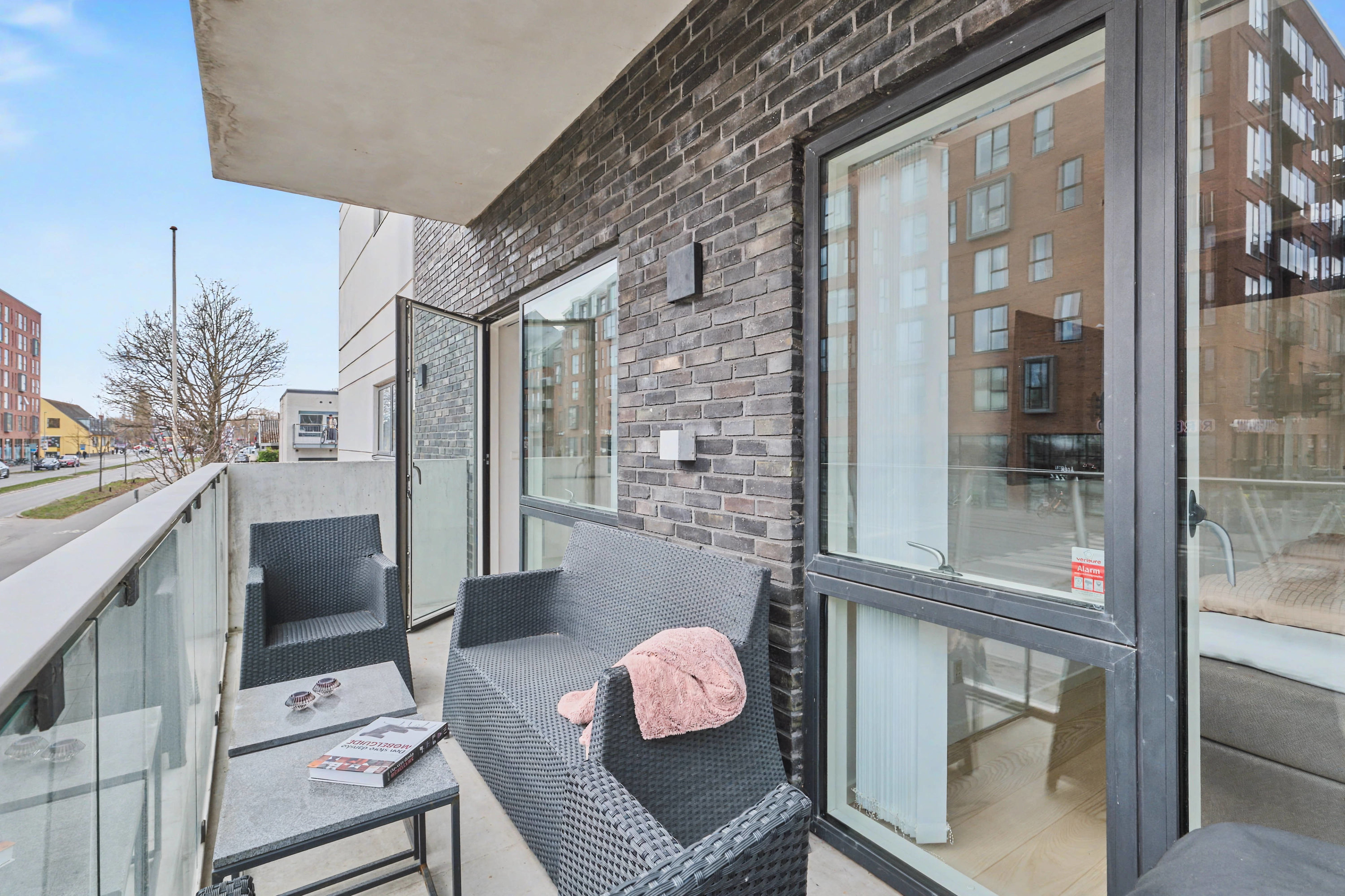 Fremhævet altan billede i fuldskærmstilstand. Billede af Åhusene 11, st.. 3., 8000 Aarhus C