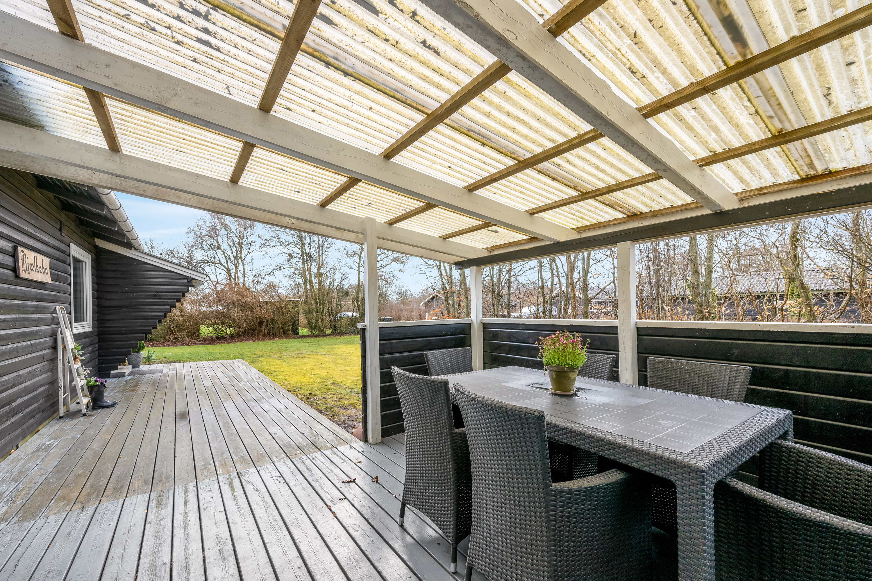 Fremhævet terrasse billede i fuldskærmstilstand. Billede af Husfold 28, Nr Bork, 6893 Hemmet