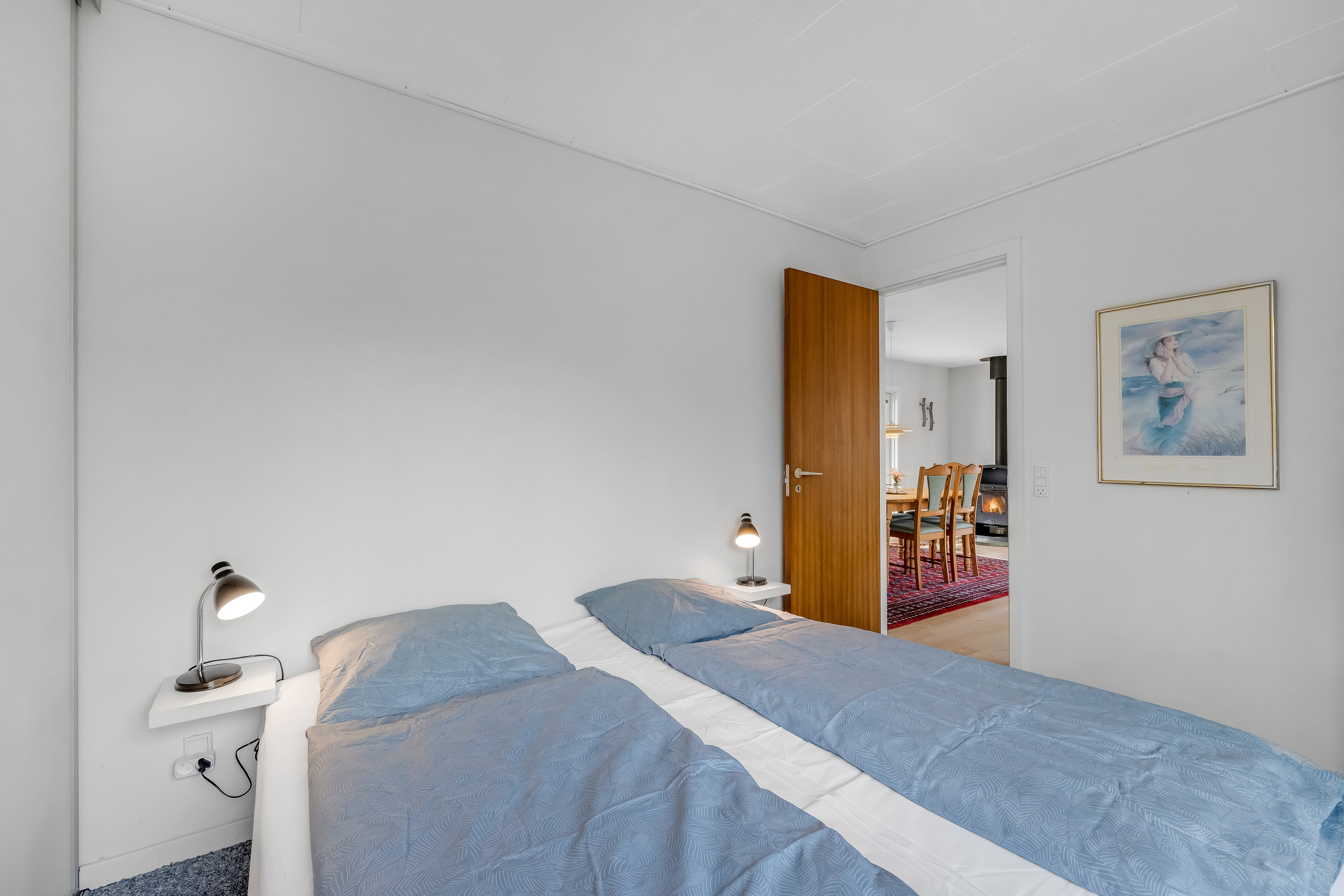 Fremhævet soveværelse billede i fuldskærmstilstand. Billede af Husfold 28, Nr Bork, 6893 Hemmet