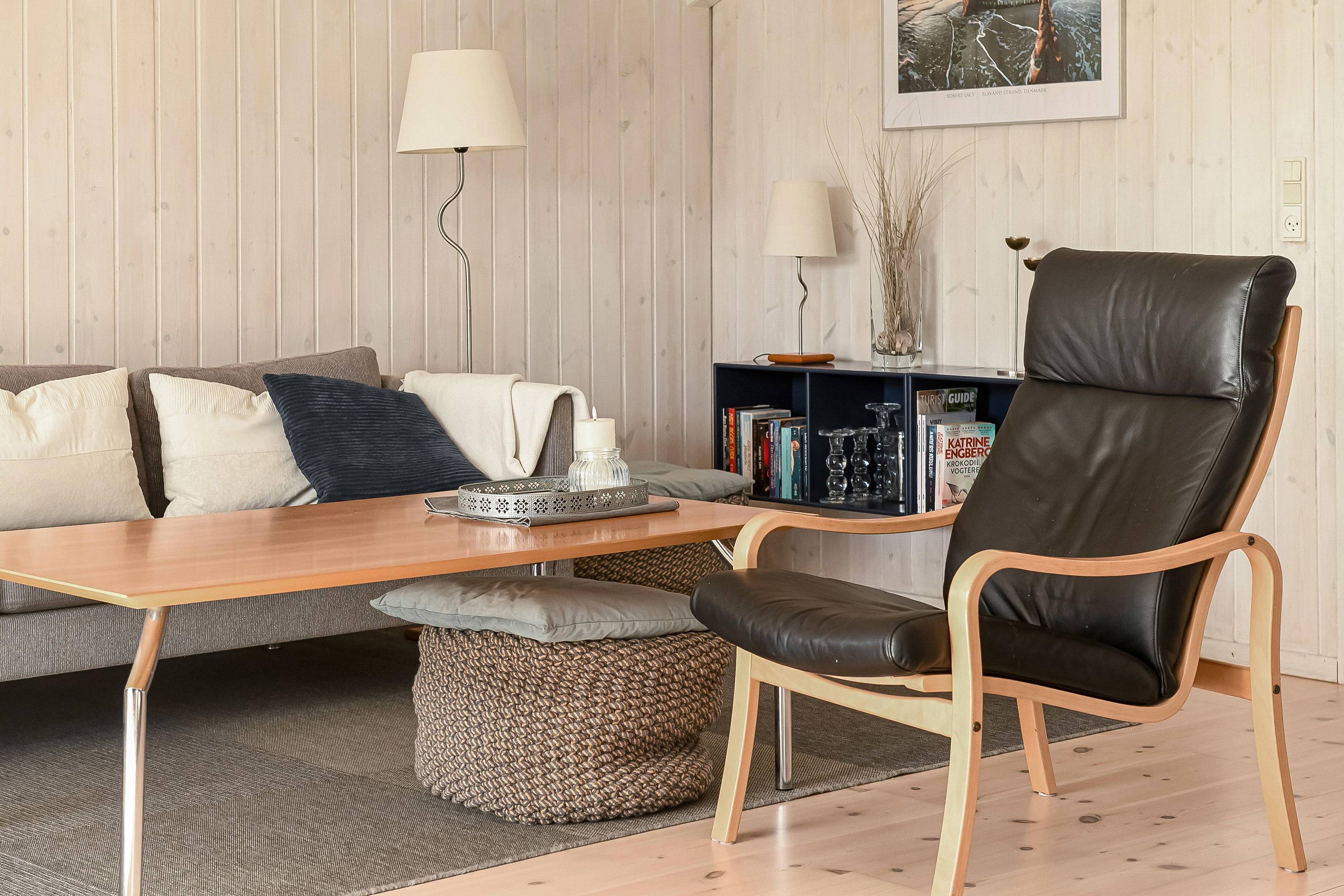 Fremhævet stue billede i fuldskærmstilstand. Billede af Solhaven 5, 6857 Blåvand