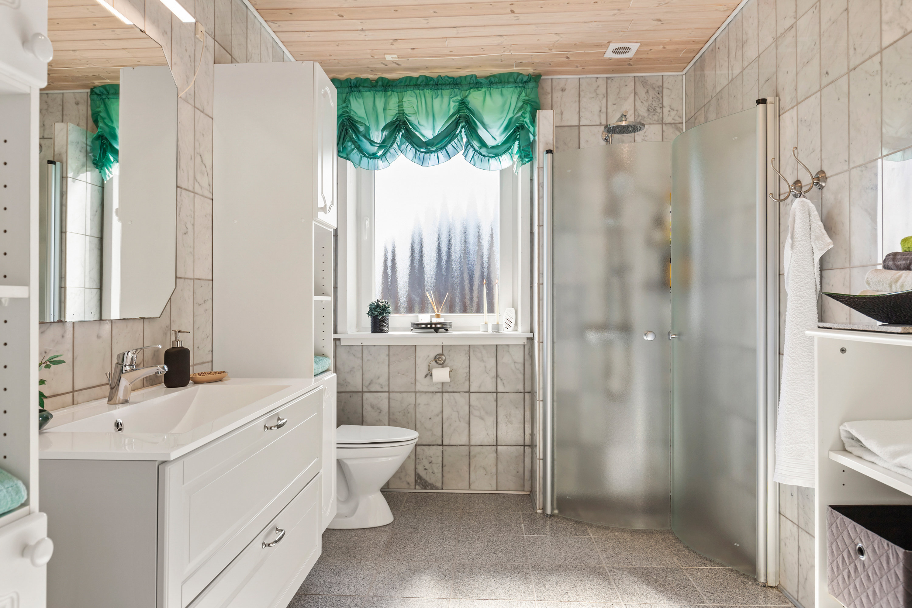 Fremhævet badeværelse billede i fuldskærmstilstand. Billede af Gl Landevej 2, Klim, 9690 Fjerritslev