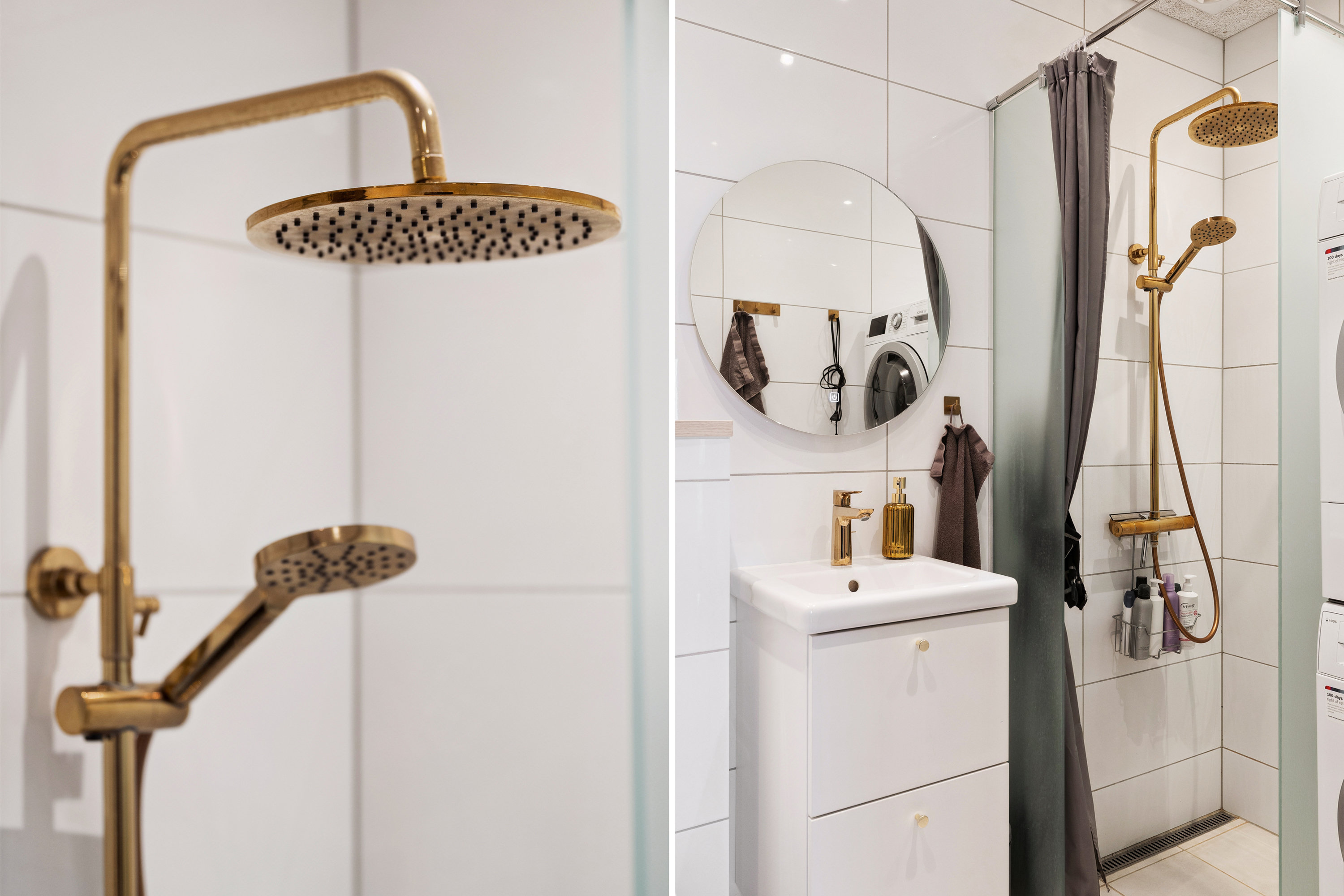 Fremhævet badeværelse billede i fuldskærmstilstand. Billede af Blomstermarken 109, 1. tv., 9000 Aalborg