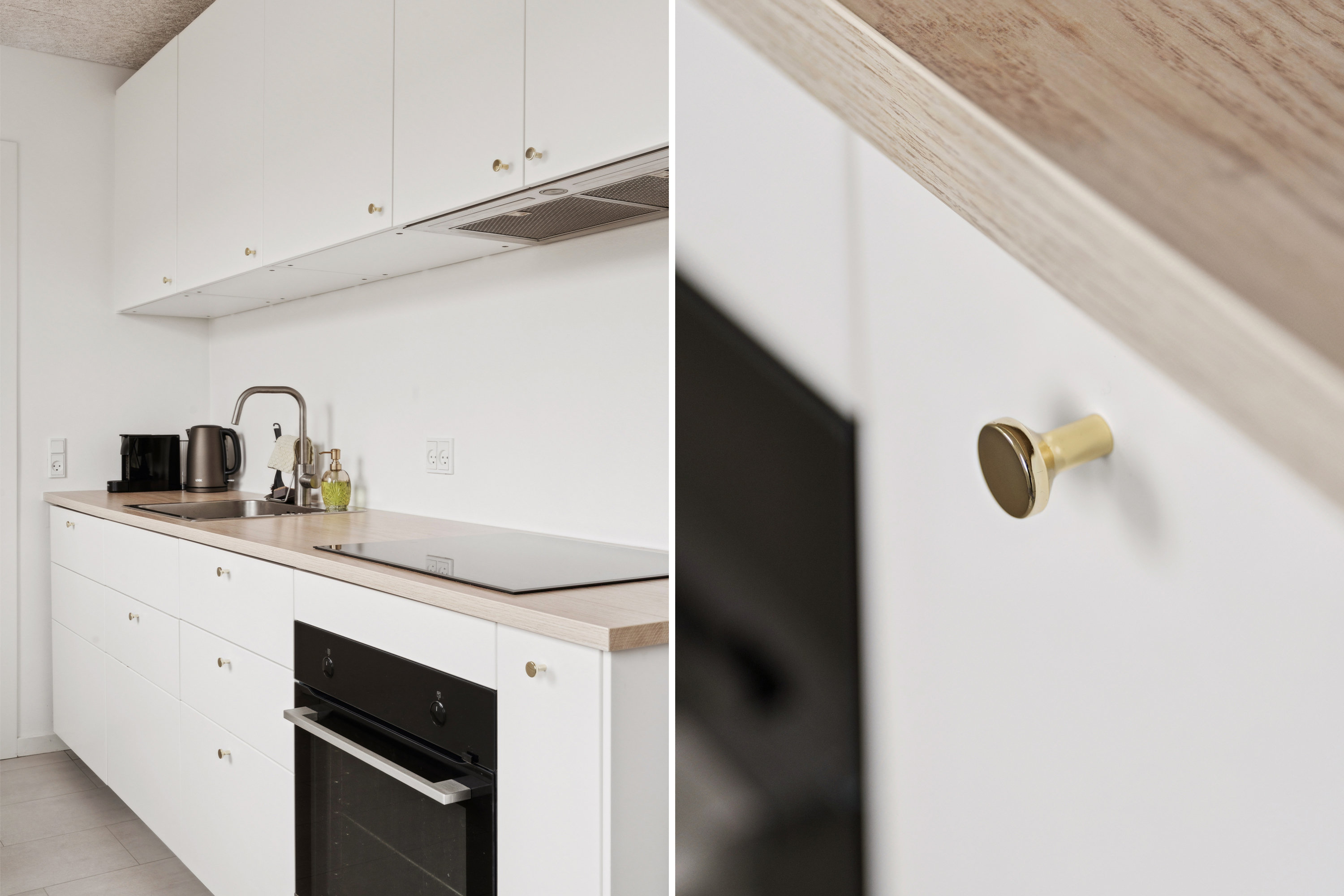 Fremhævet køkken billede i fuldskærmstilstand. Billede af Blomstermarken 109, 1. tv., 9000 Aalborg