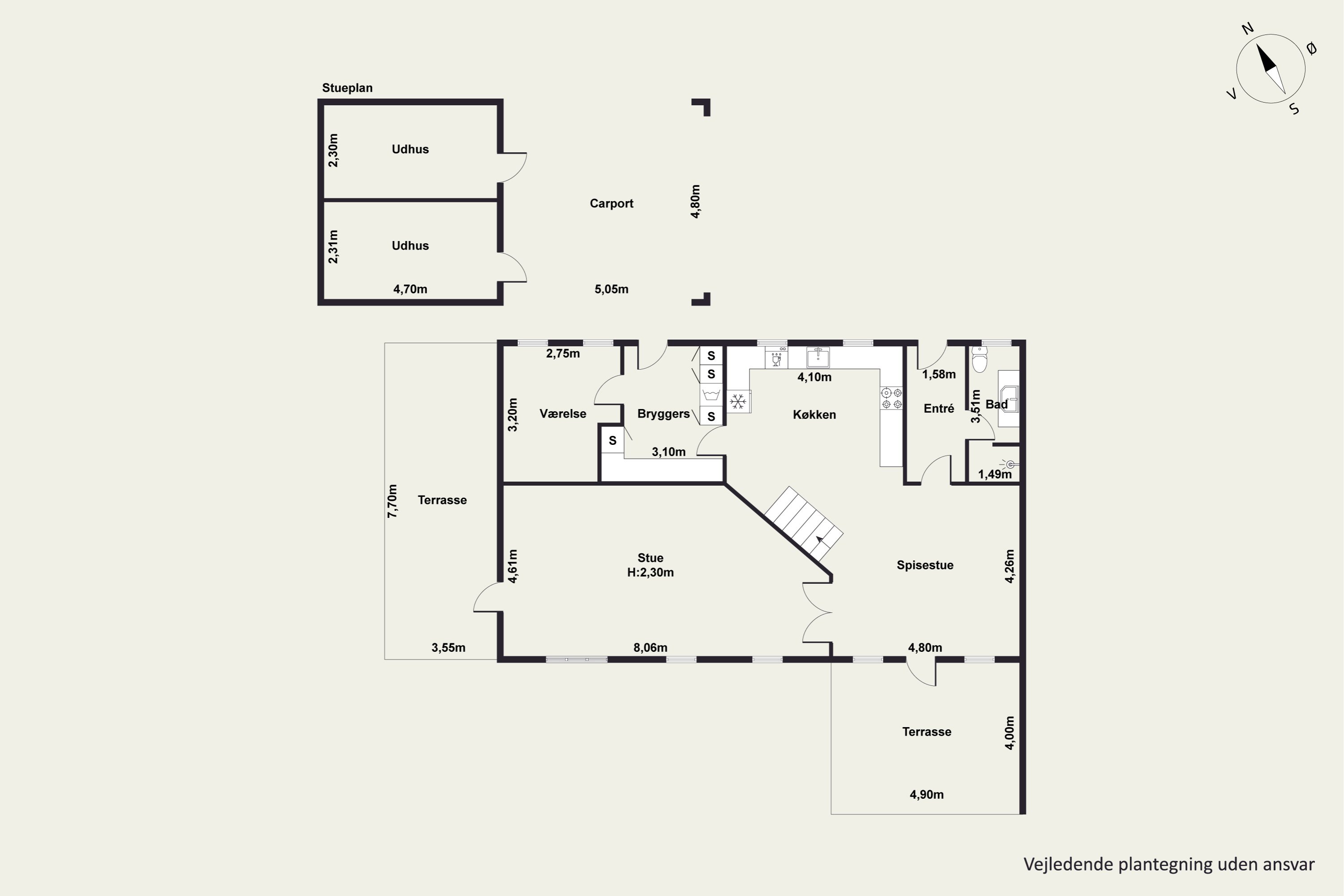Plantegninger billede af Nøvlingvej 124B, Nøvling, 9260 Gistrup
