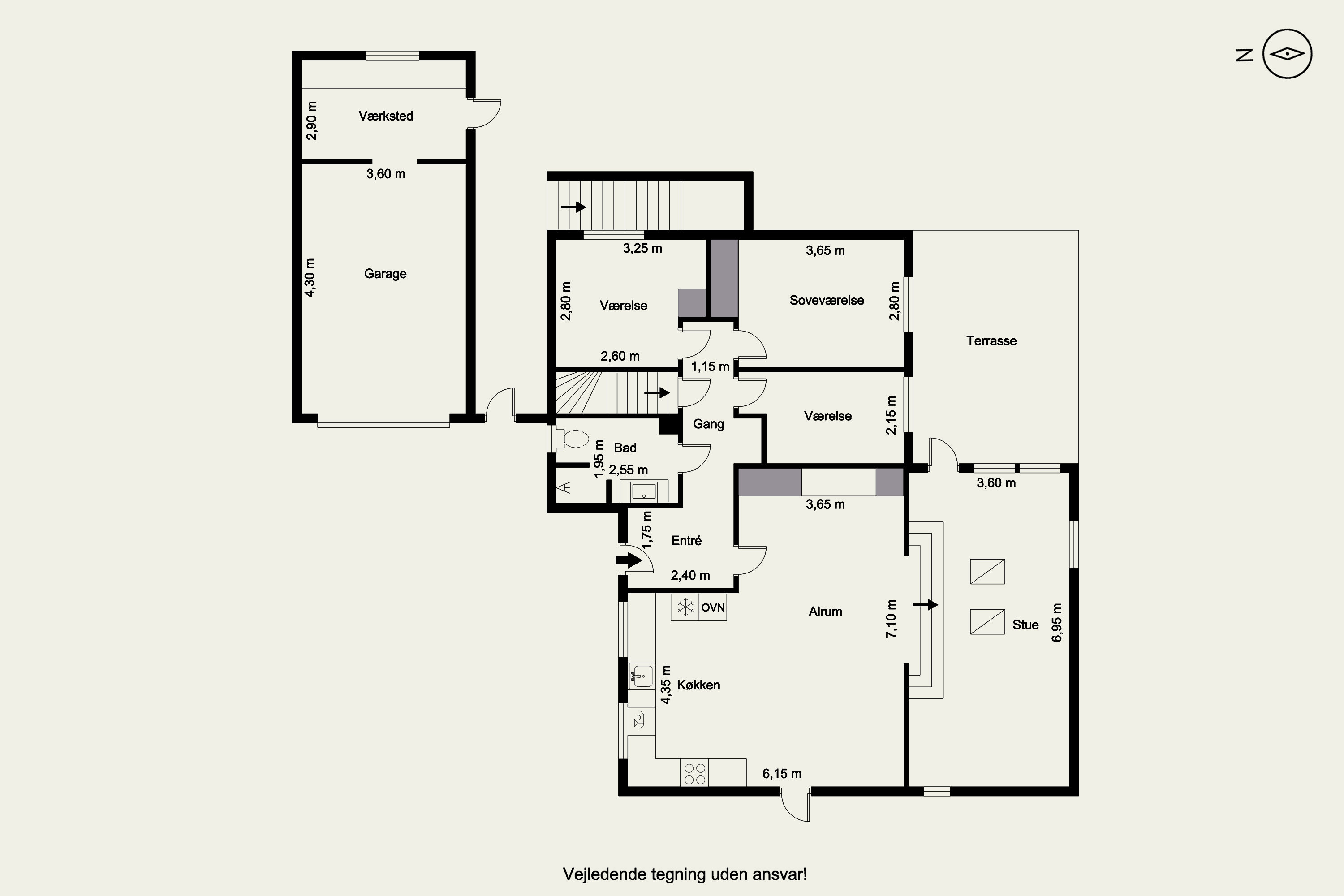 Plantegninger billede af Gyvelvej 16, Serritslev, 9700 Brønderslev