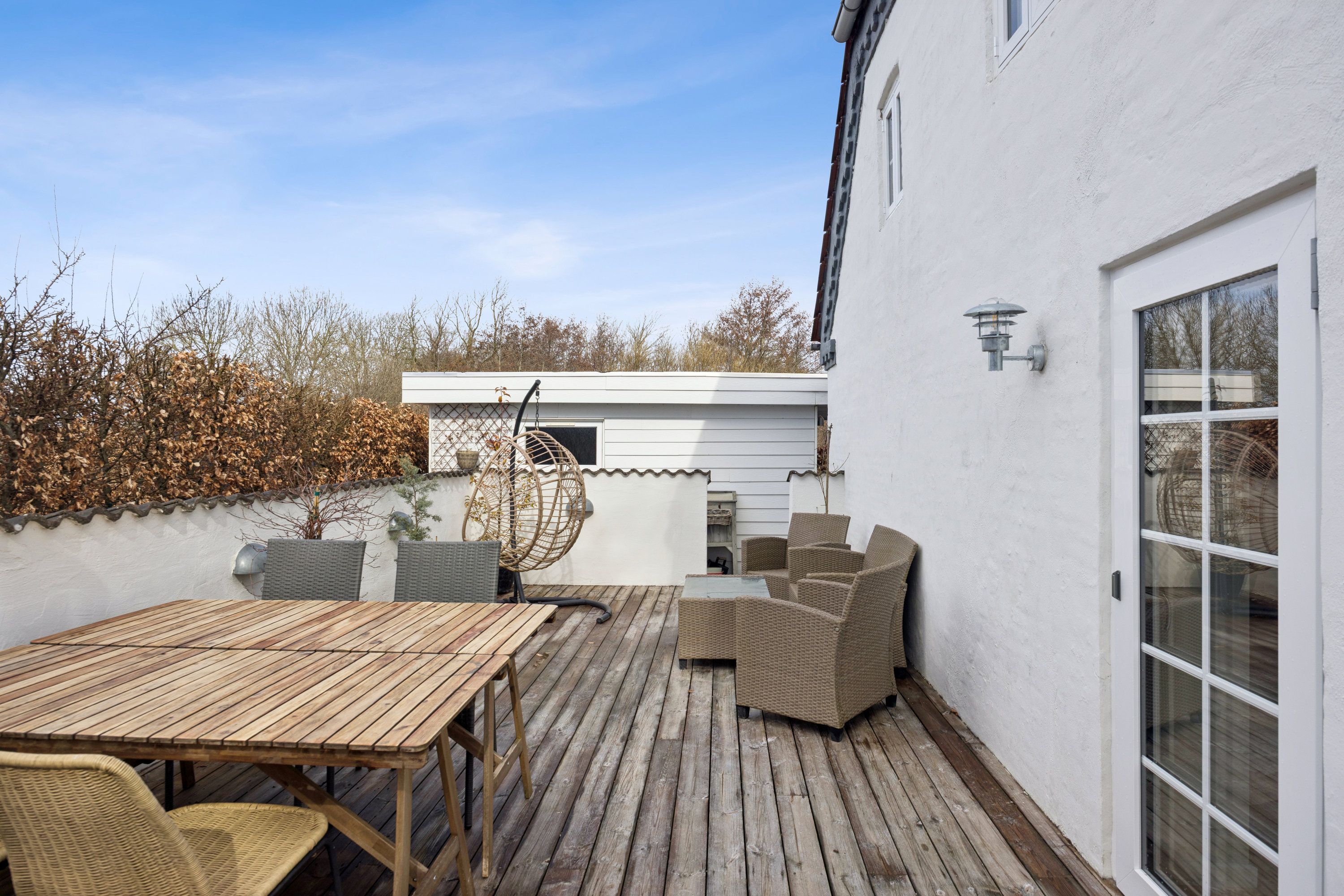 Fremhævet terrasse billede i fuldskærmstilstand. Billede af Nøvlingvej 124B, Nøvling, 9260 Gistrup