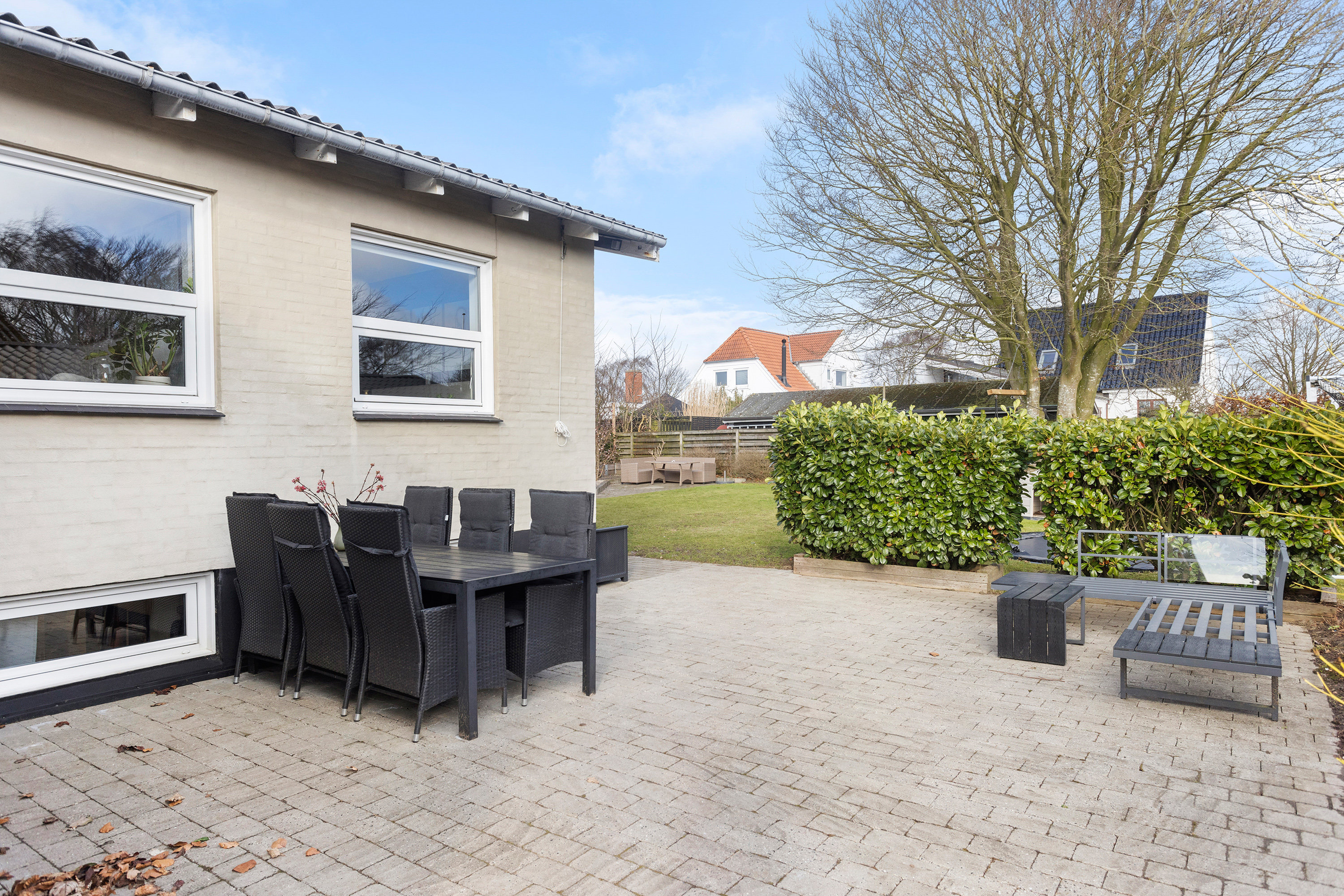 Fremhævet terrasse billede i fuldskærmstilstand. Billede af Gyvelvej 16, Serritslev, 9700 Brønderslev