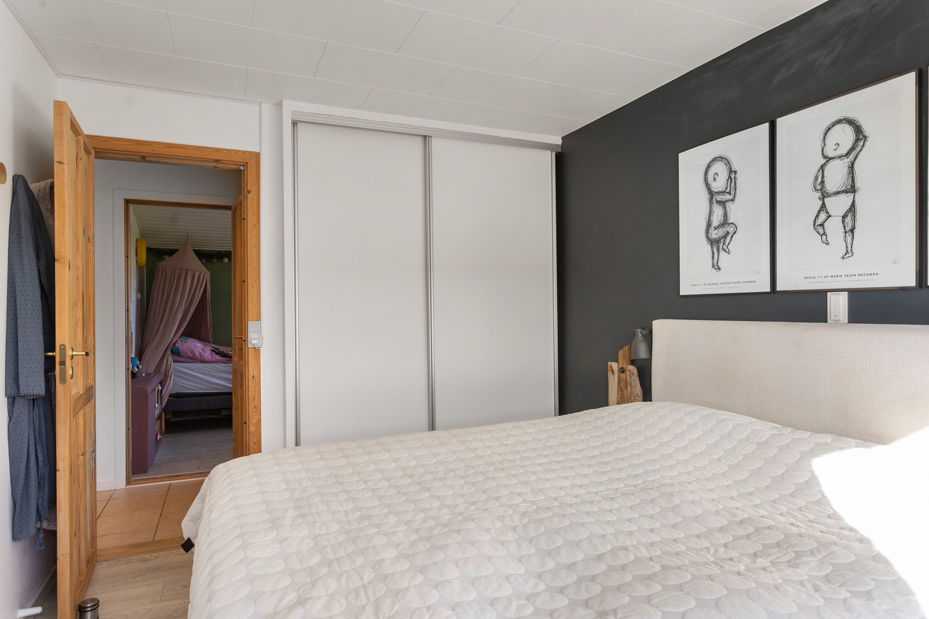 Fremhævet soveværelse billede i fuldskærmstilstand. Billede af Gyvelvej 16, Serritslev, 9700 Brønderslev