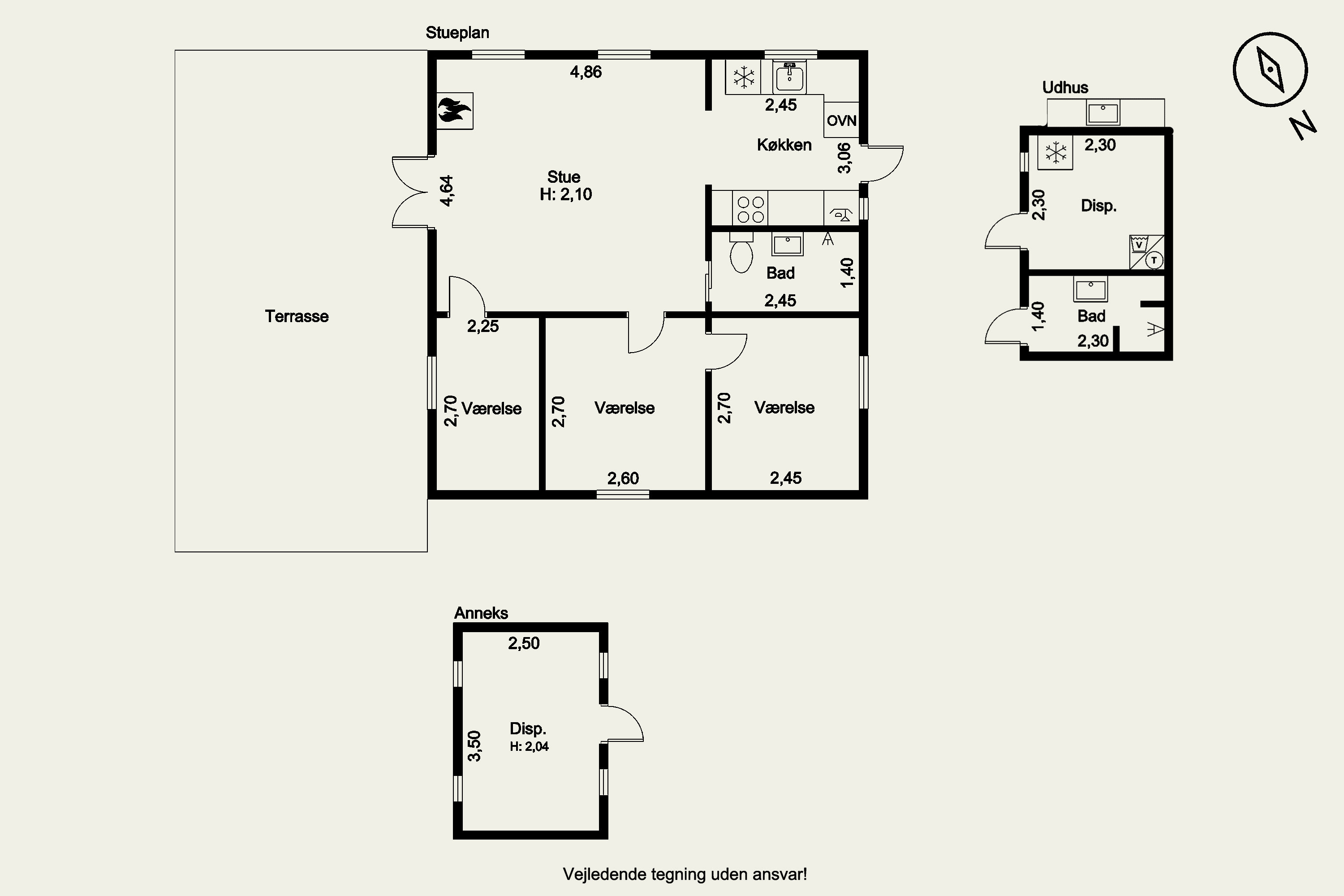 Plantegninger billede af Strandbyvej 29, Jørgensø Strand, 5450 Otterup