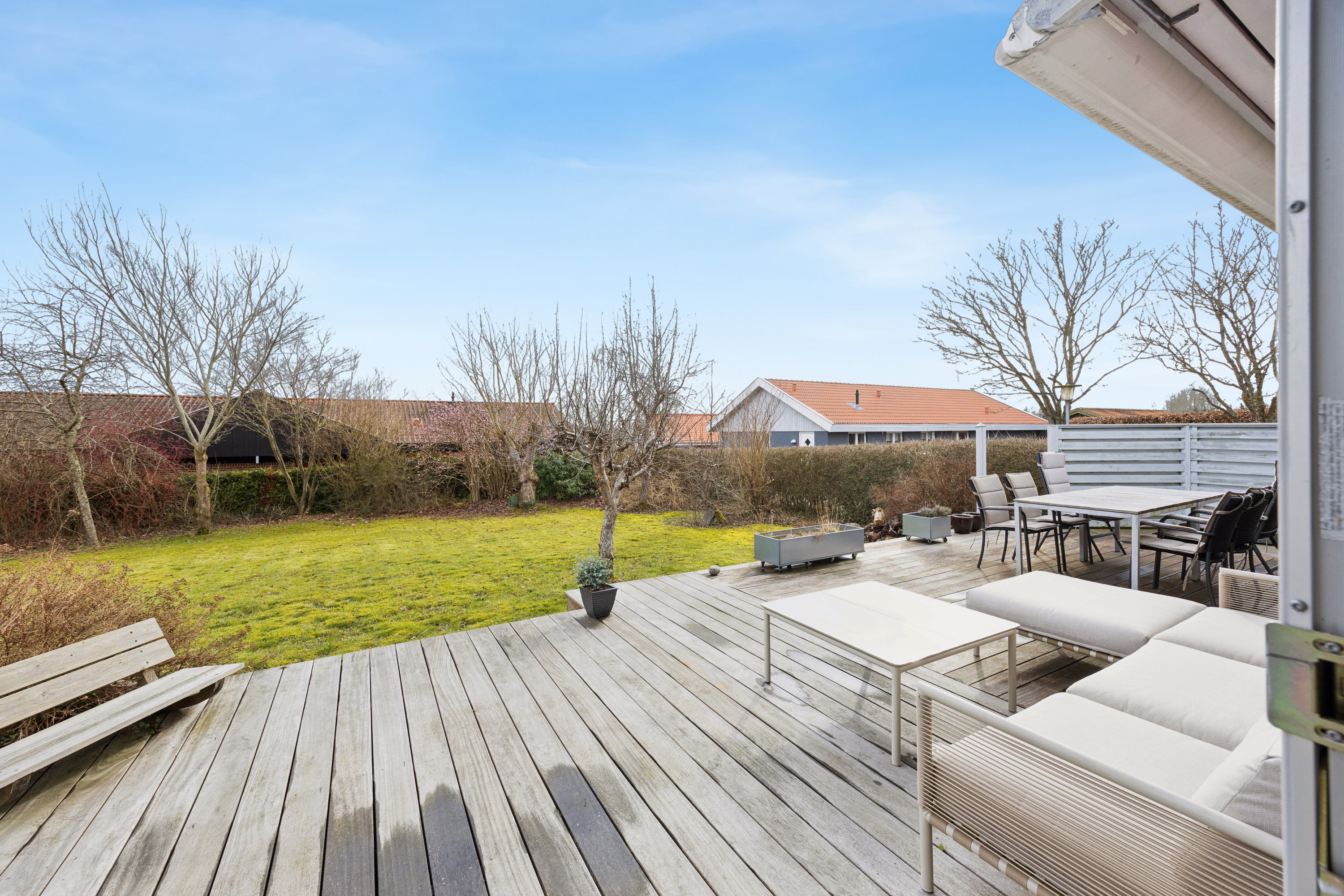 Fremhævet terrasse billede i fuldskærmstilstand. Billede af Fuglevej 7, Ejby, 4623 Lille Skensved