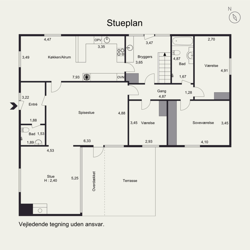 Plantegninger billede af Bregnegårdsvej 37, 6630 Rødding