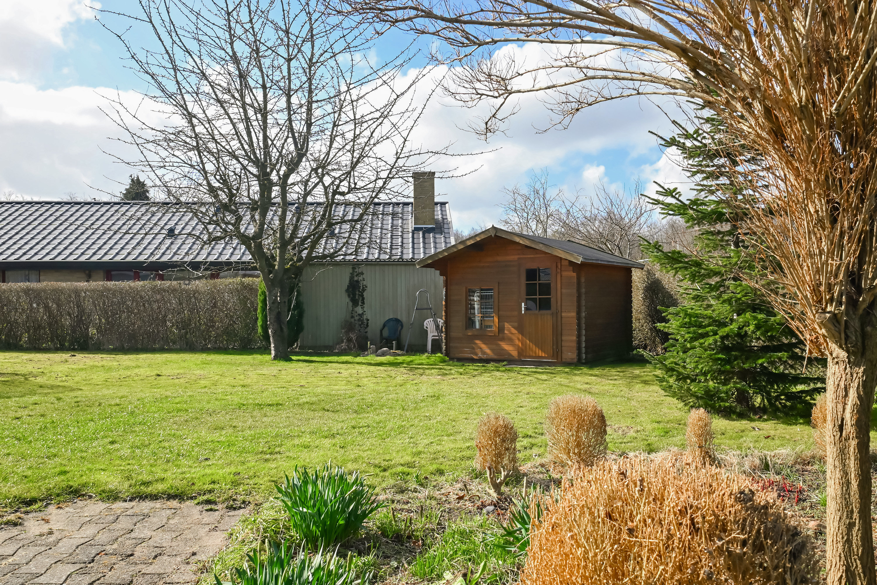 Fremhævet baghave billede i fuldskærmstilstand. Billede af Vandværksvej 71, Bangsebro, 4800 Nykøbing F