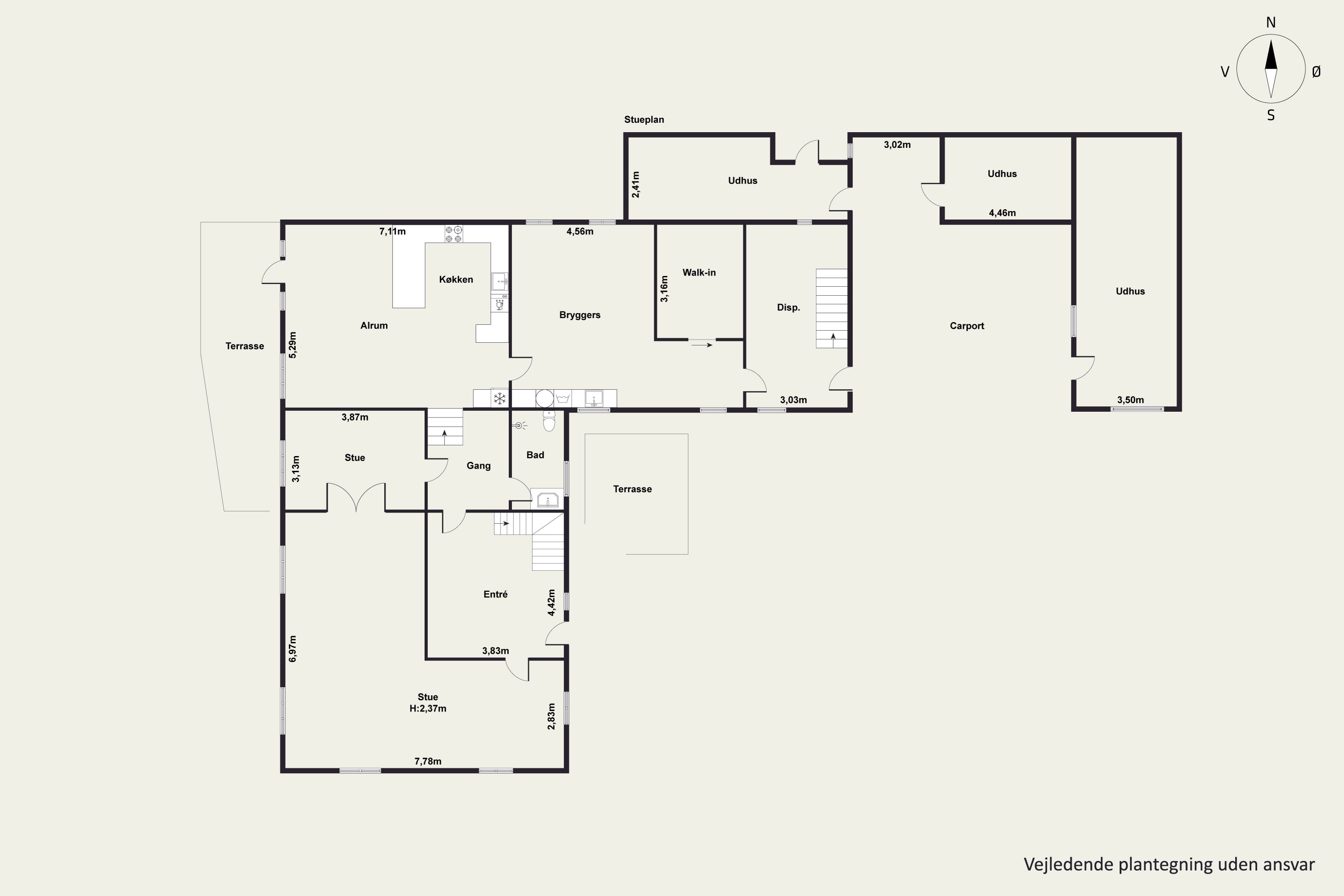 Plantegninger billede af Kirkegade 17, Rødding, 8830 Tjele