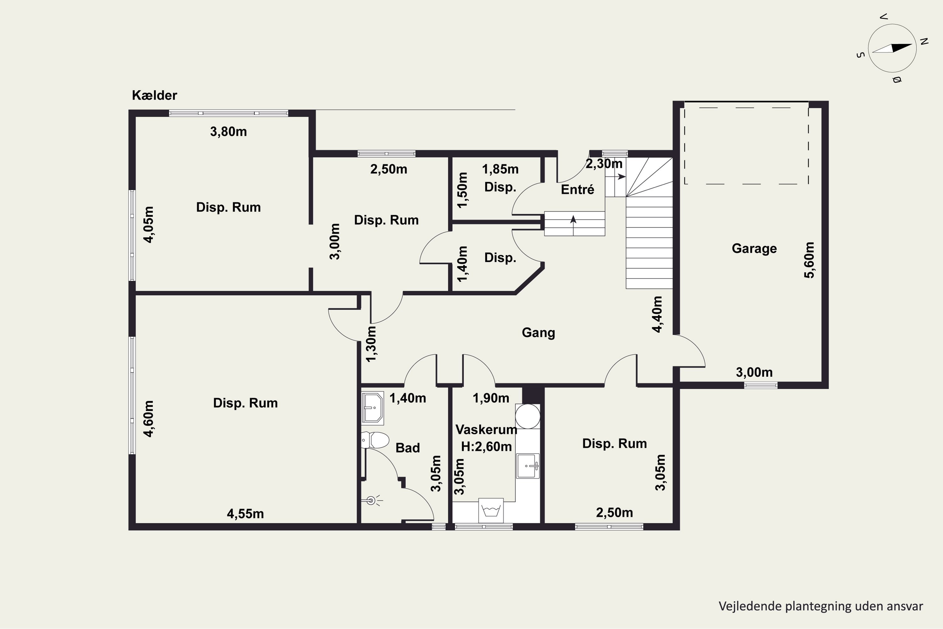 Plantegninger billede af Tebbestrupvej 19, 8940 Randers SV