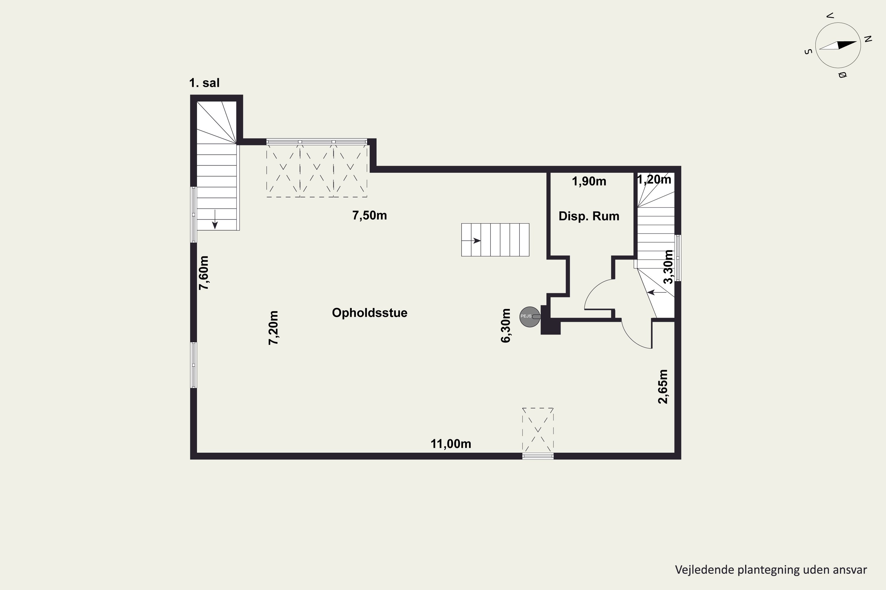 Plantegninger billede af Tebbestrupvej 19, 8940 Randers SV