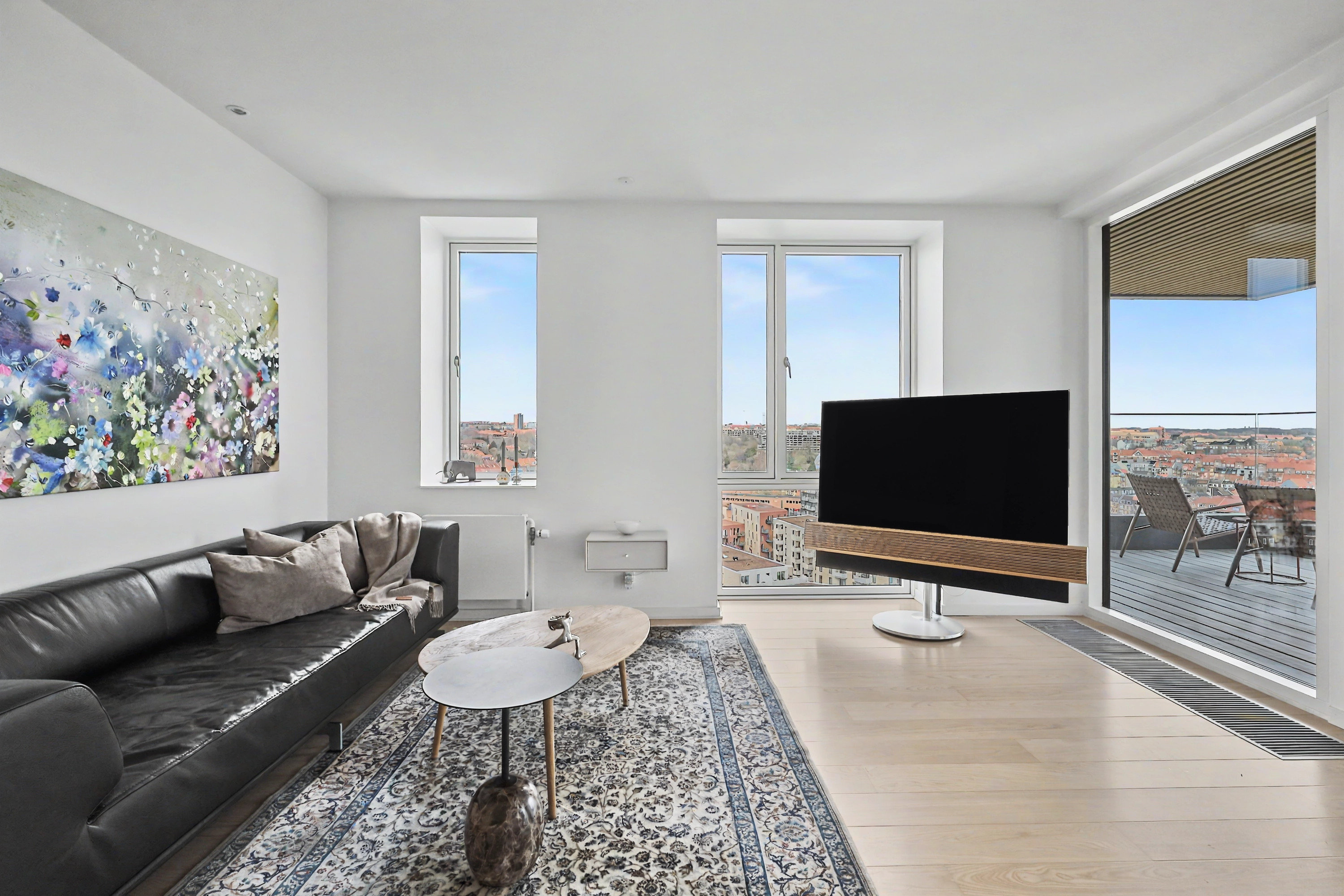 Fremhævet stue billede i fuldskærmstilstand. Billede af Ceres Allé 7, 14. 7., 8000 Aarhus C