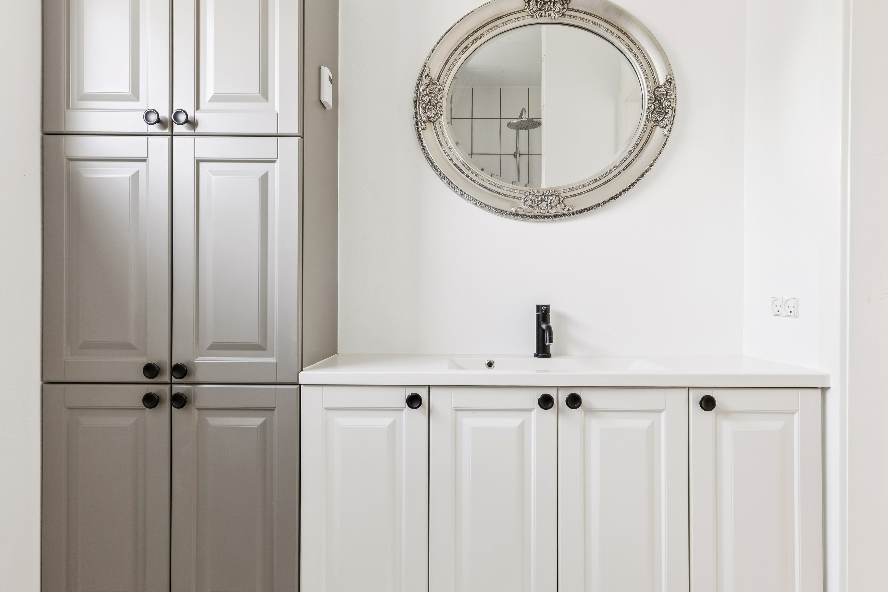 Fremhævet badeværelse billede i fuldskærmstilstand. Billede af Kildevangen 12, 4571 Grevinge