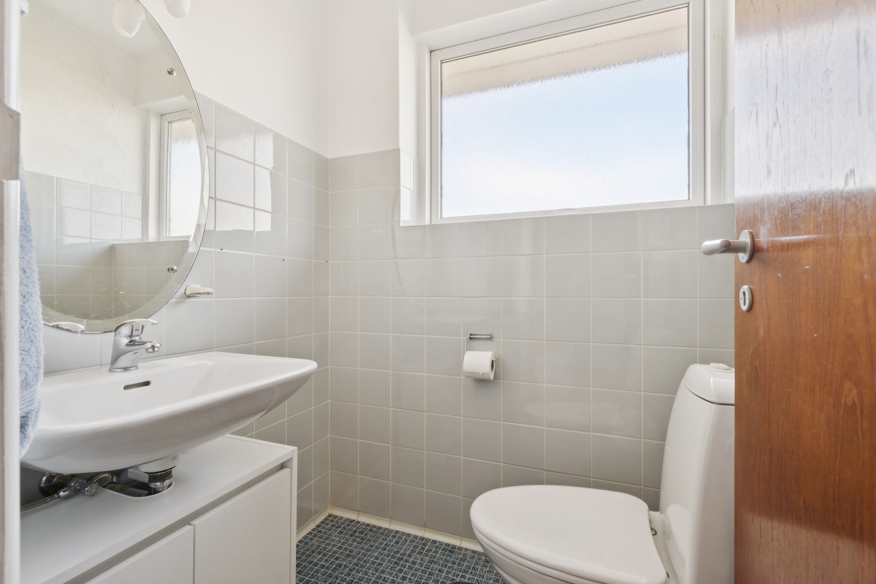 Fremhævet badeværelse billede i fuldskærmstilstand. Billede af Mågevej 18, 7700 Thisted