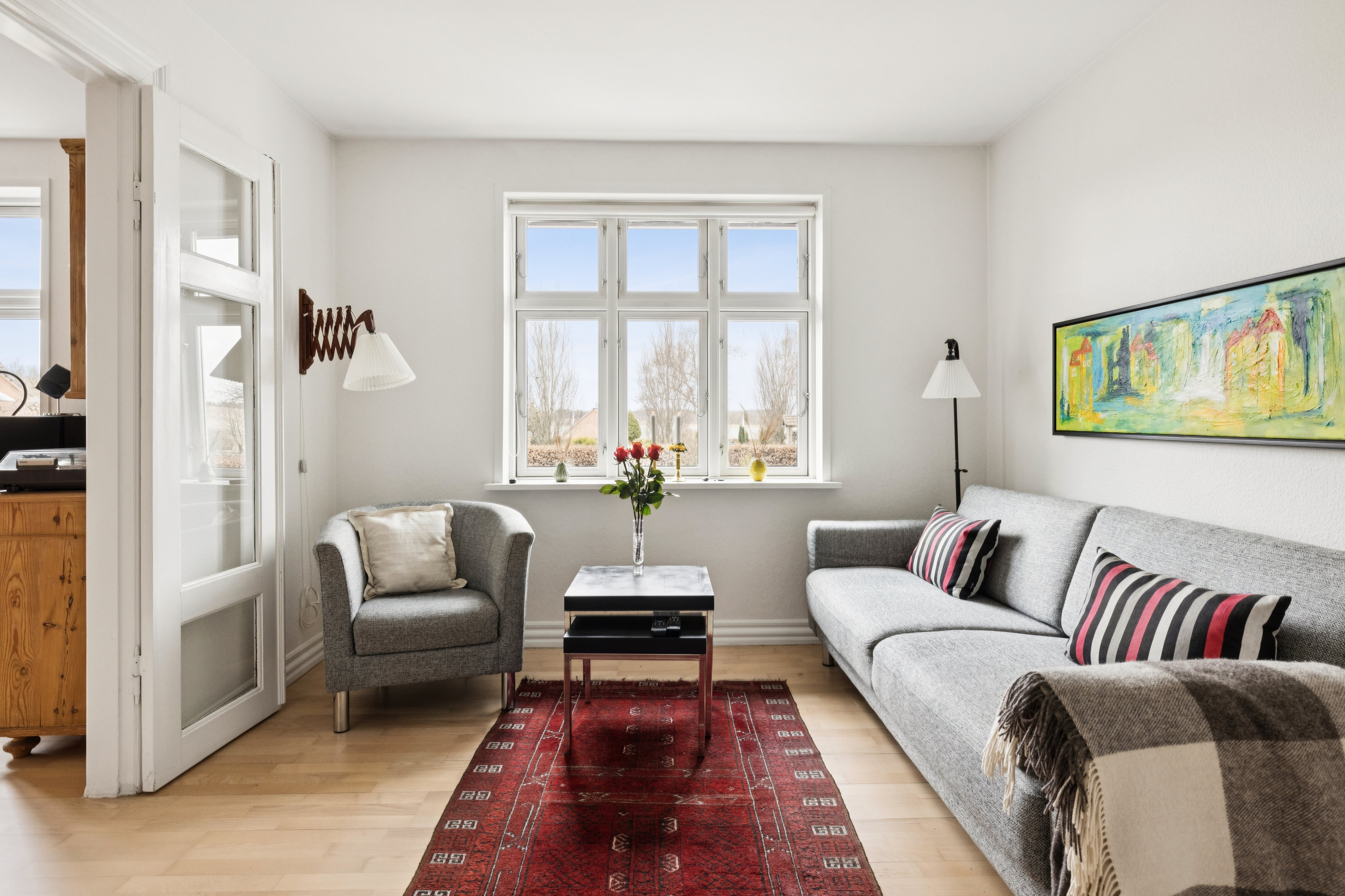 Fremhævet stue billede i fuldskærmstilstand. Billede af Kirkegade 17, Rødding, 8830 Tjele