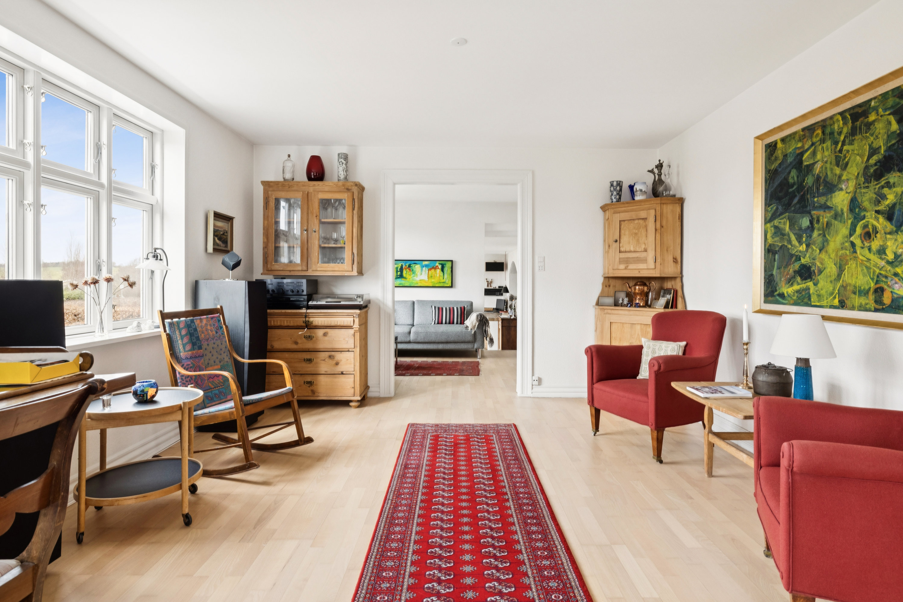 Fremhævet stue billede i fuldskærmstilstand. Billede af Kirkegade 17, Rødding, 8830 Tjele