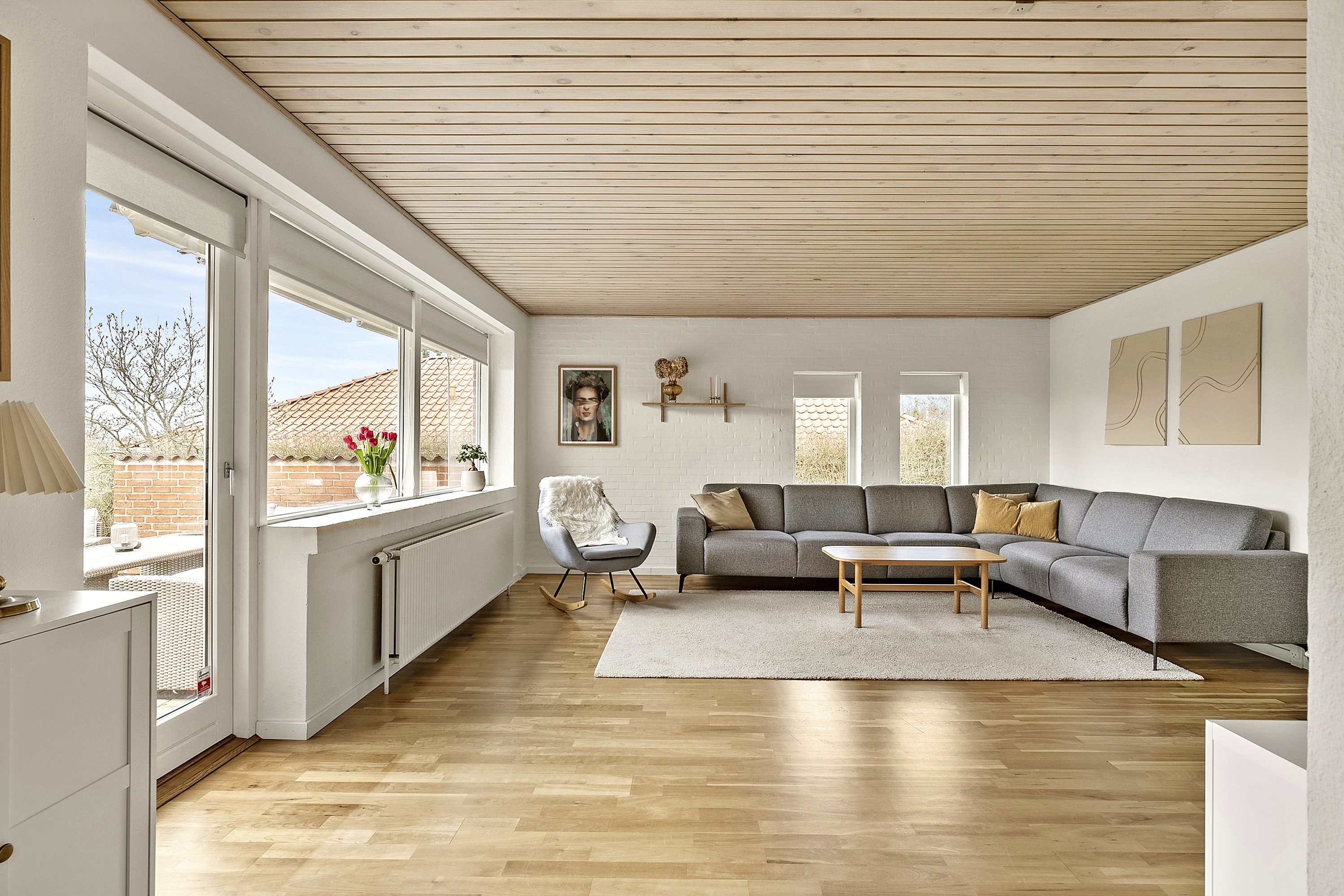 Fremhævet stue billede i fuldskærmstilstand. Billede af Bavnegårdsvej 26, Kolt, 8361 Hasselager