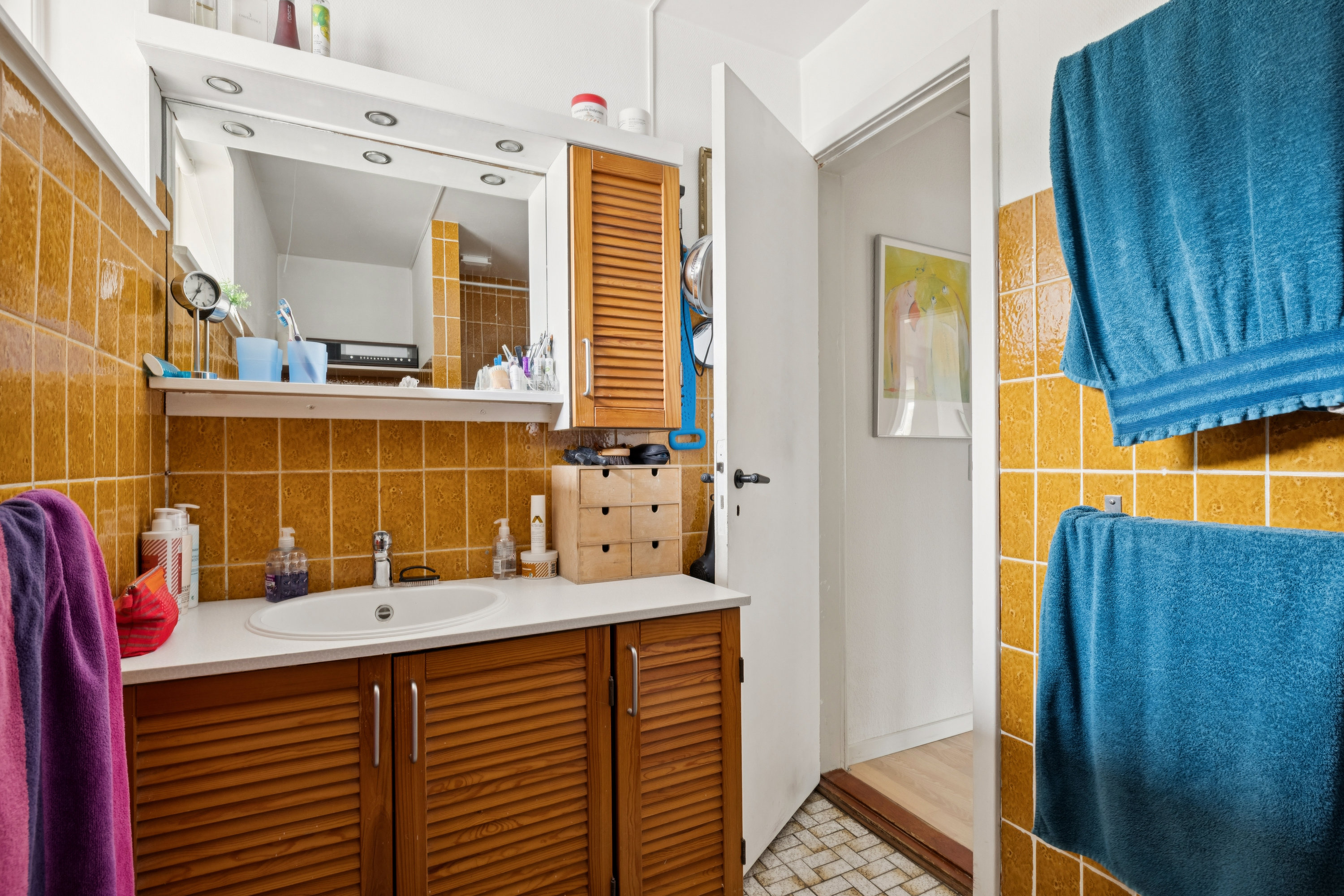 Fremhævet badeværelse billede i fuldskærmstilstand. Billede af Kirkegade 17, Rødding, 8830 Tjele