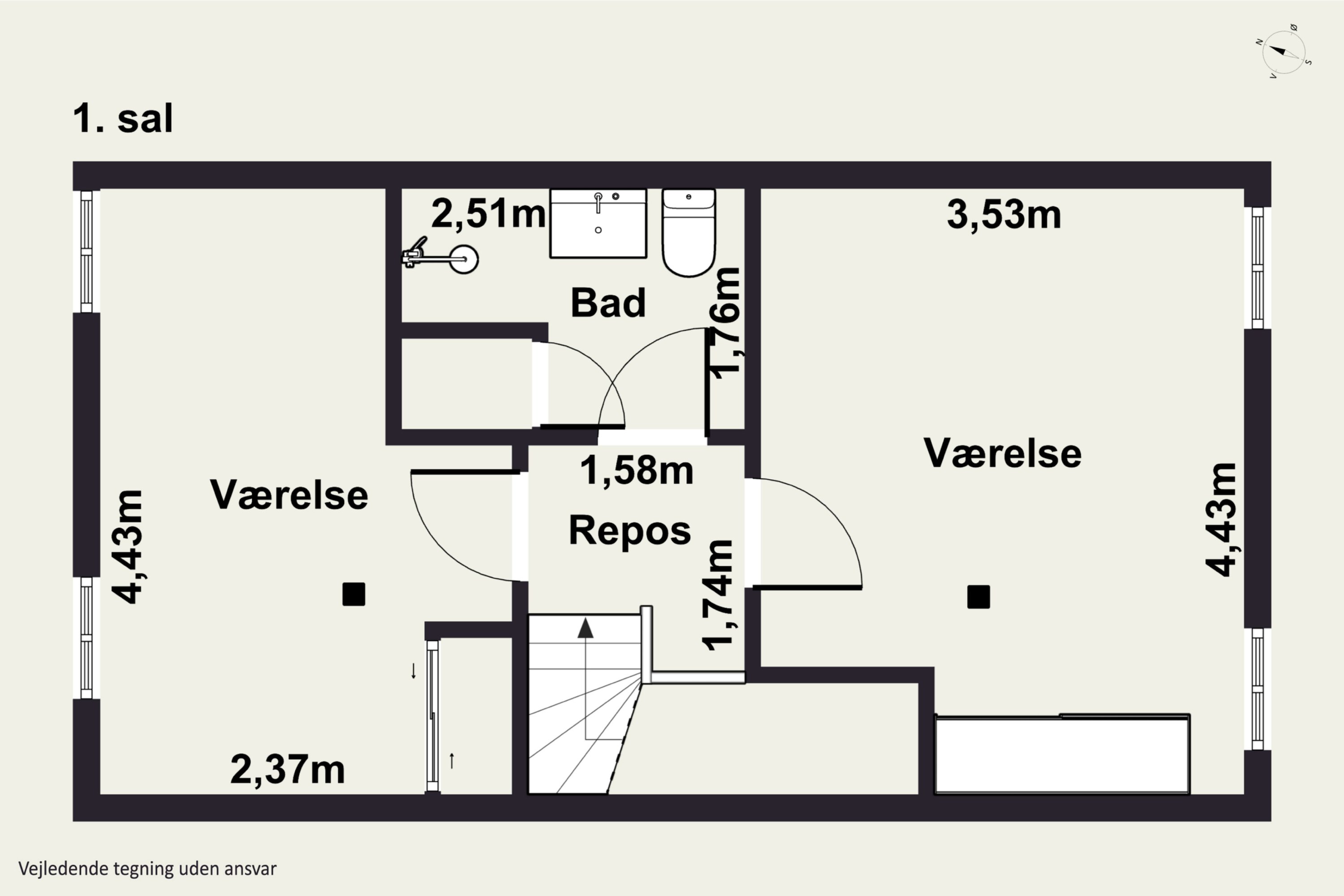 Plantegninger billede af Parkvej 51, 4200 Slagelse