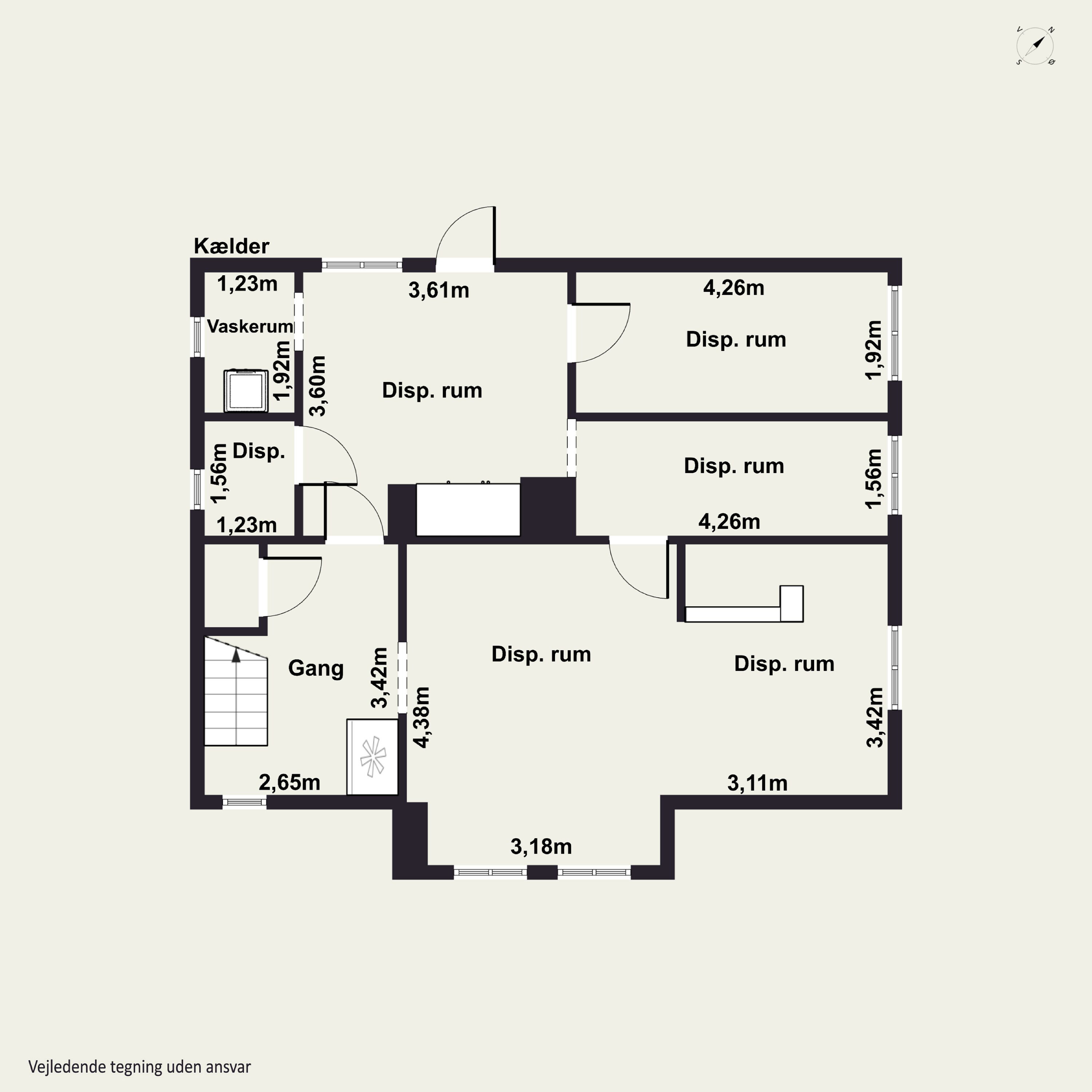 Plantegninger billede af Østergade 9, 7200 Grindsted