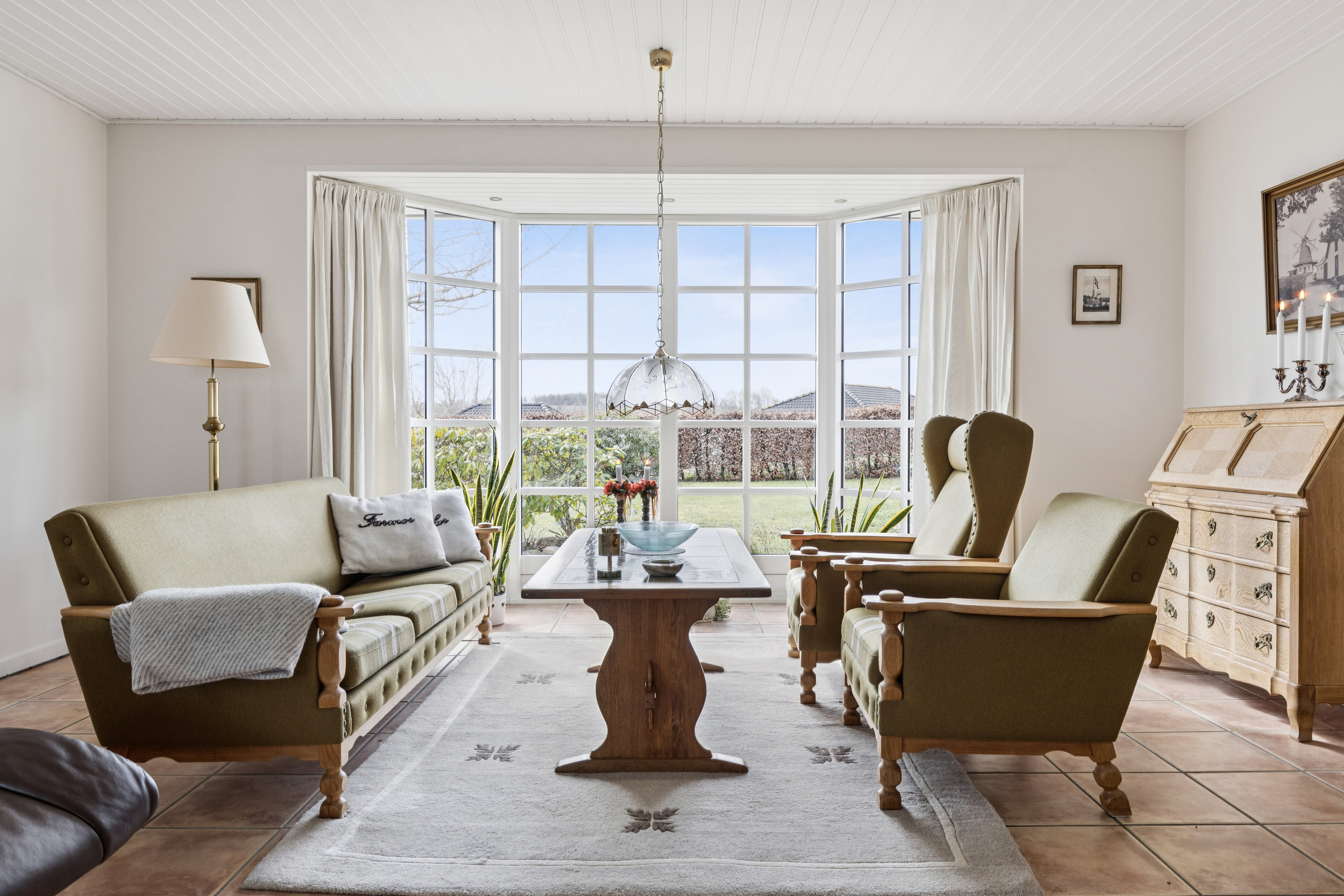 Fremhævet stue billede i fuldskærmstilstand. Billede af Fladehøj 9, 4534 Hørve