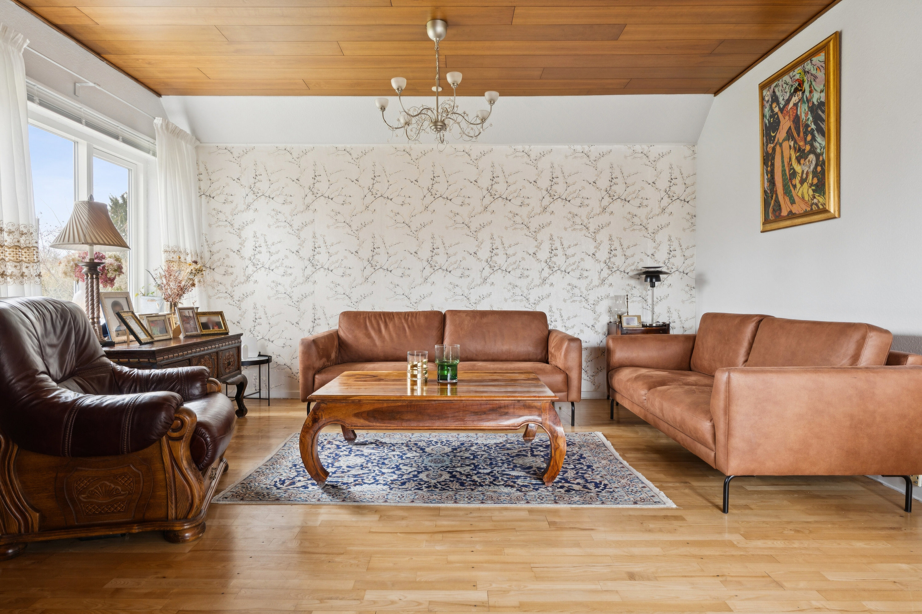 Fremhævet stue billede i fuldskærmstilstand. Billede af Ved Fortunen 2A, 2800 Kongens Lyngby