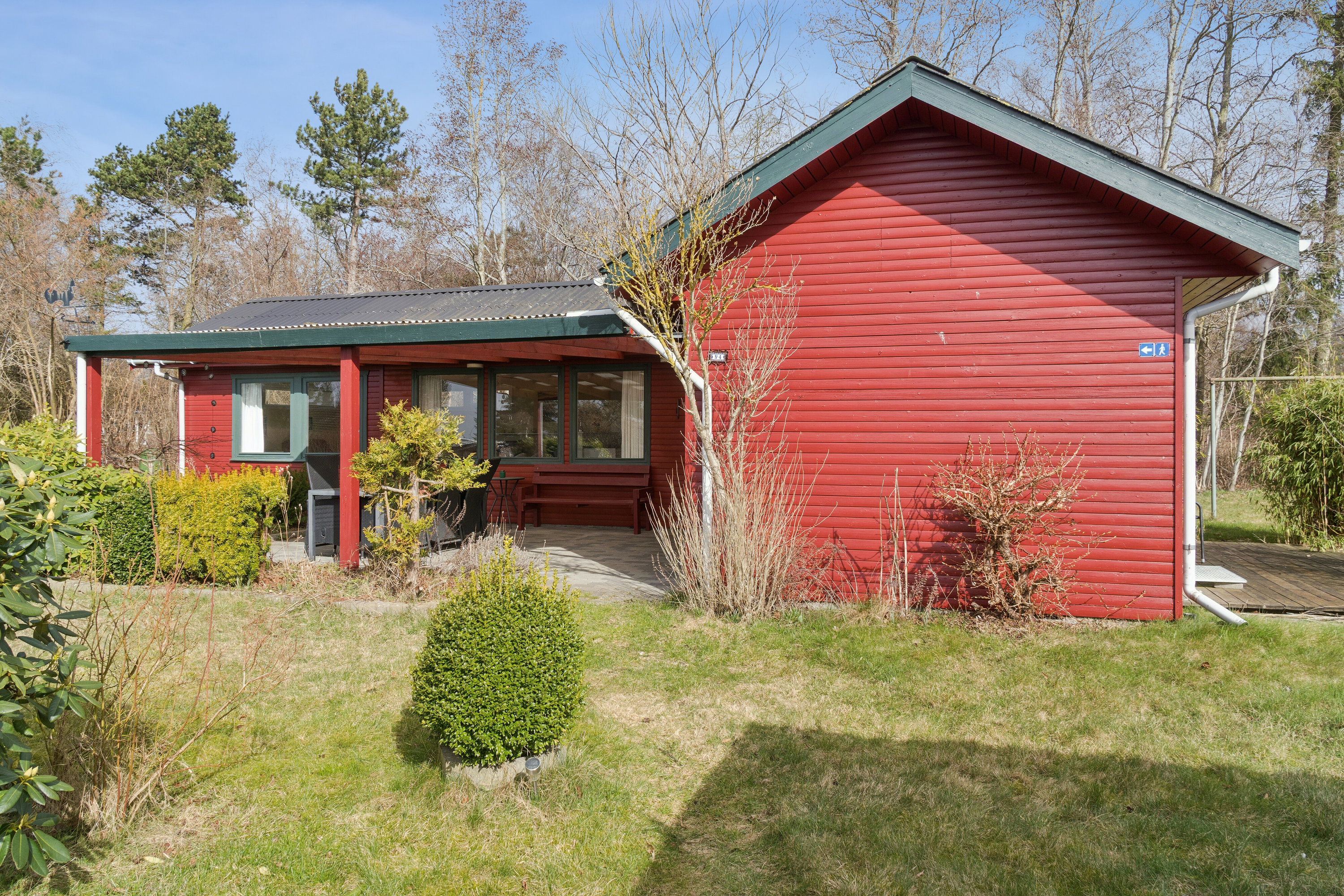 Fremhævet set fra haven billede i fuldskærmstilstand. Billede af Tjørnehaven 4, Lammefjorden, 4571 Grevinge