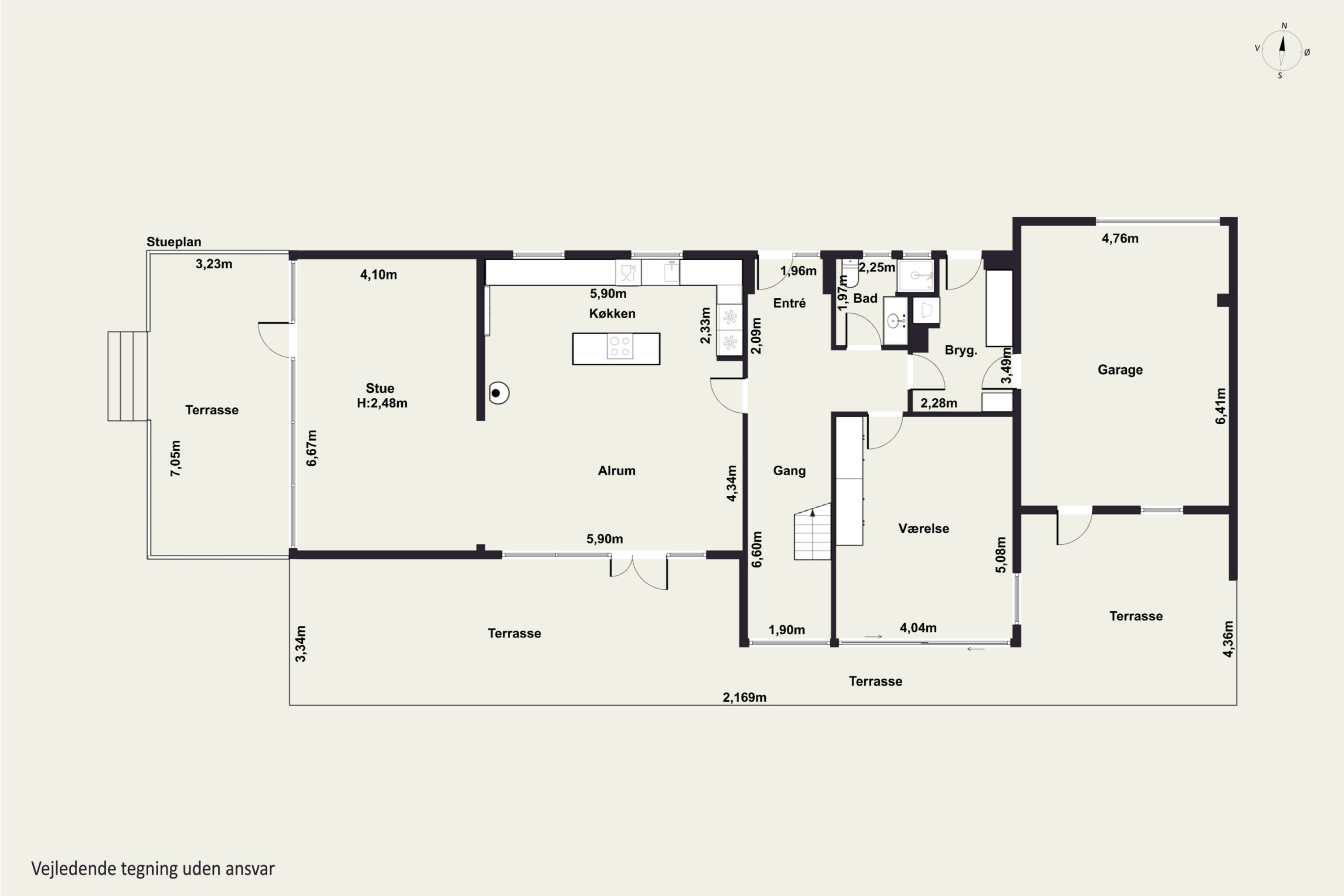 Plantegninger billede af Bygaden 13, Svogerslev, 4000 Roskilde