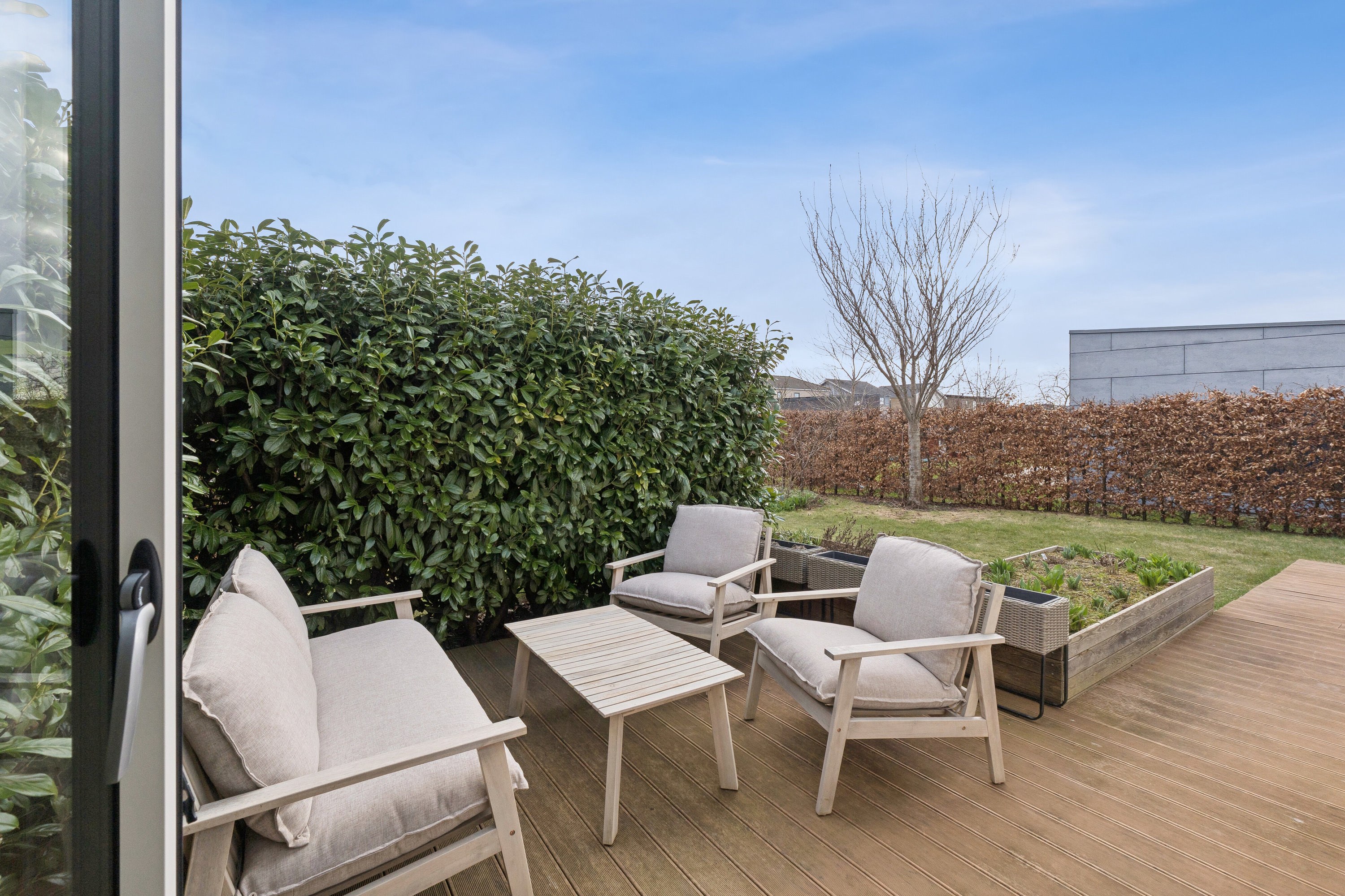 Fremhævet terrasse billede i fuldskærmstilstand. Billede af Marken 5, Himmelev, 4000 Roskilde