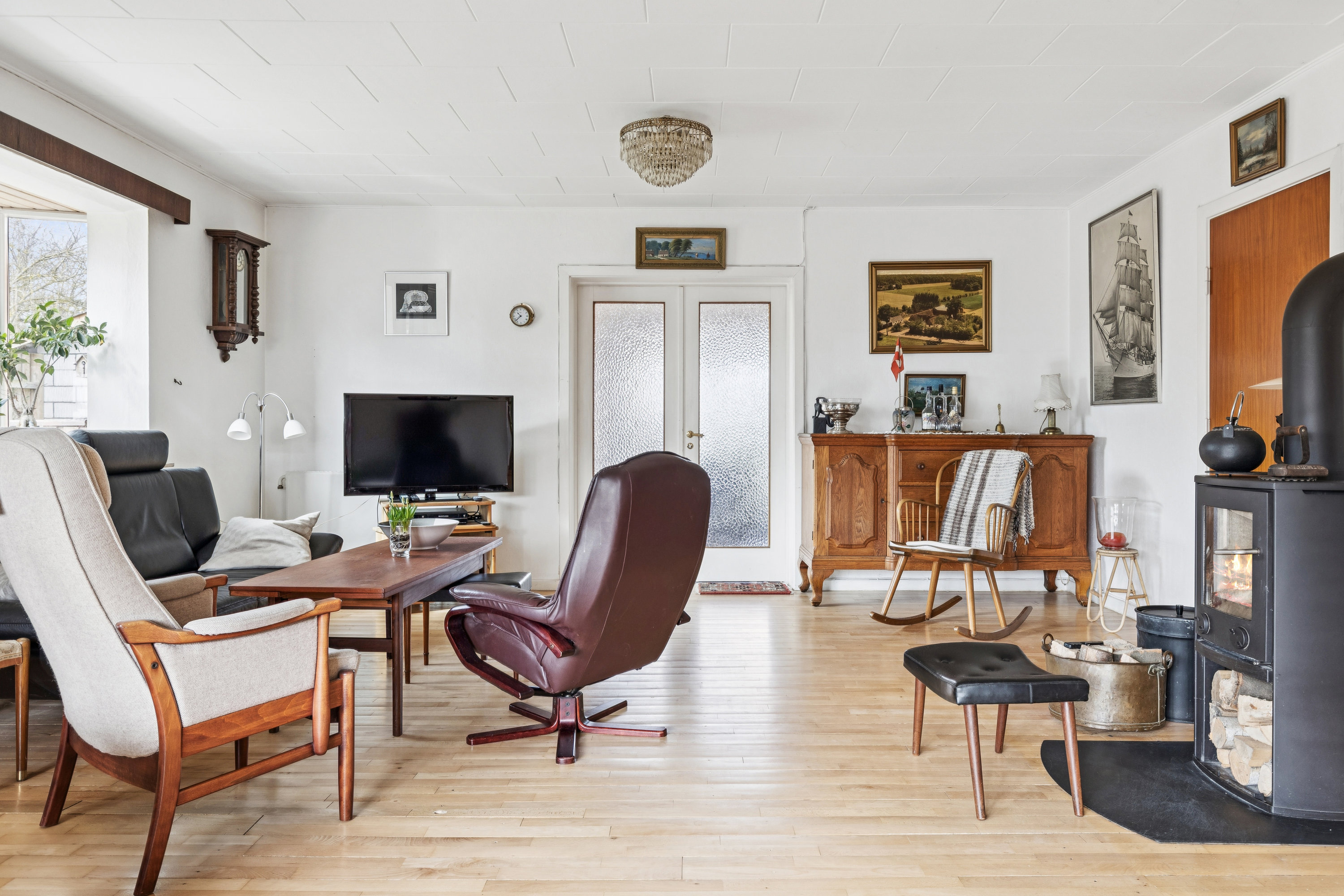 Fremhævet stue billede i fuldskærmstilstand. Billede af Ny Hagestedvej 51, Ny Hagested, 4532 Gislinge